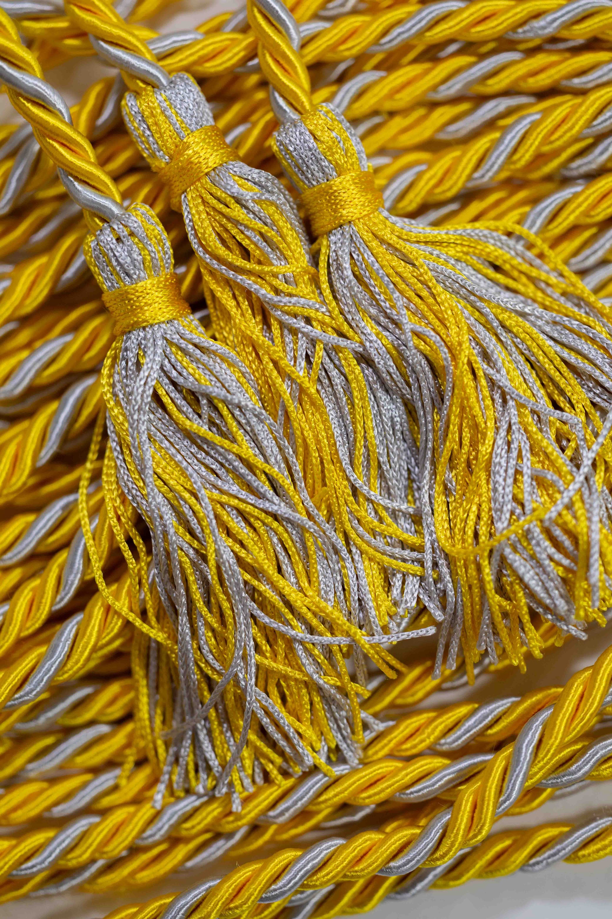 GOLD, GOLD, LIGHT BLUE GRADUATION CORD, HONOR CORD