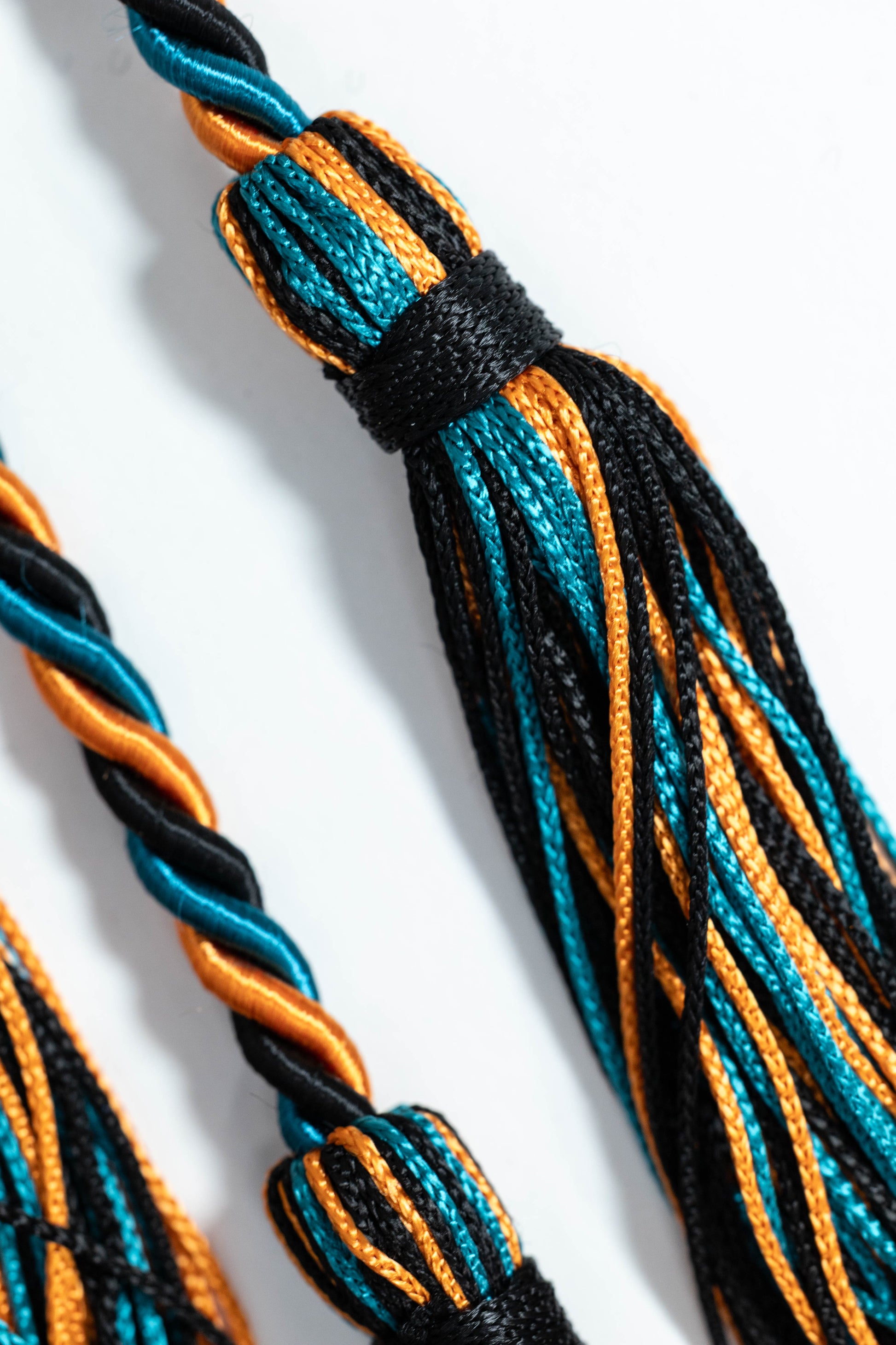 BLACK, ORANGE,TEAL GRADUATION CORD, HONOR CORD