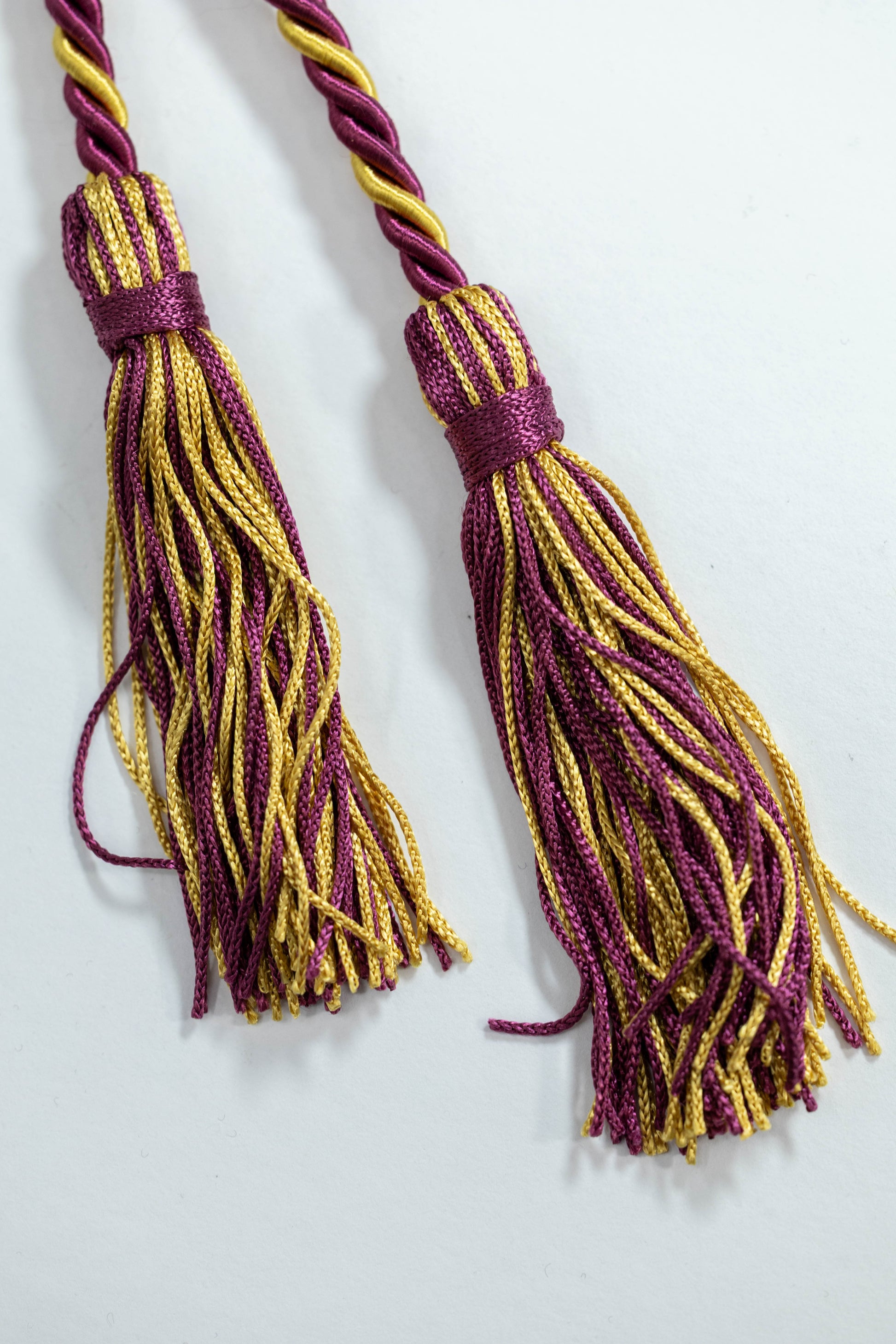 BURGUNDY #3, BURGUNDY, ANTIQUE GOLD GRADUATION CORD, HONOR CORD