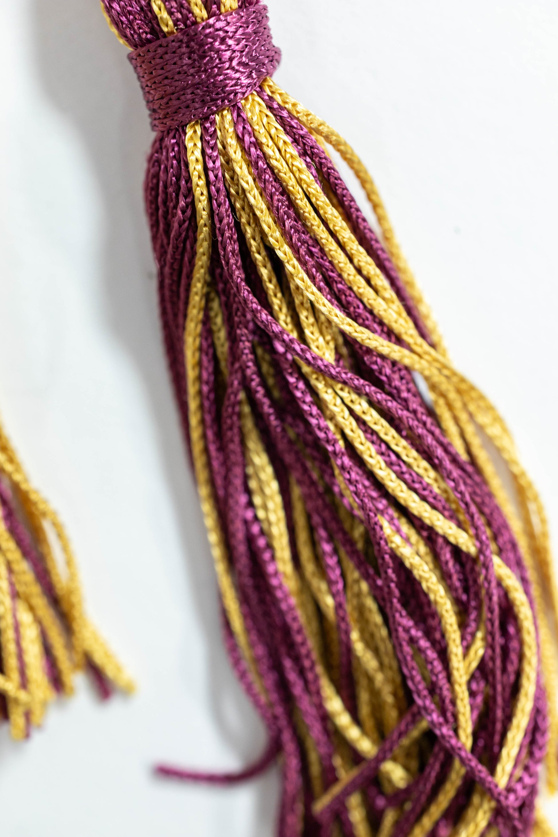 BURGUNDY #3, BURGUNDY, ANTIQUE GOLD GRADUATION CORD, HONOR CORD