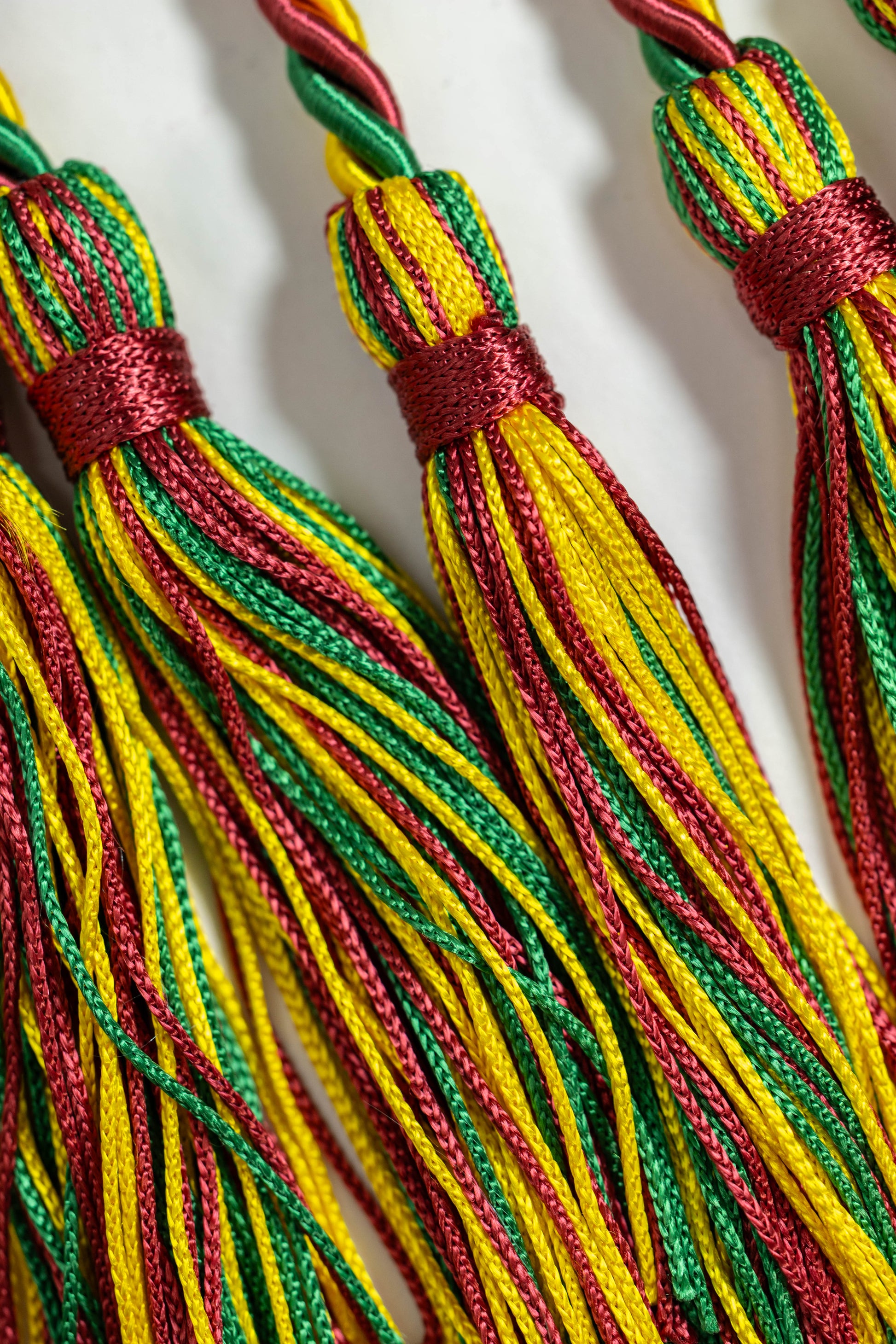 CARDINAL, GOLD, GREEN GRADUATION CORD, HONOR CORD