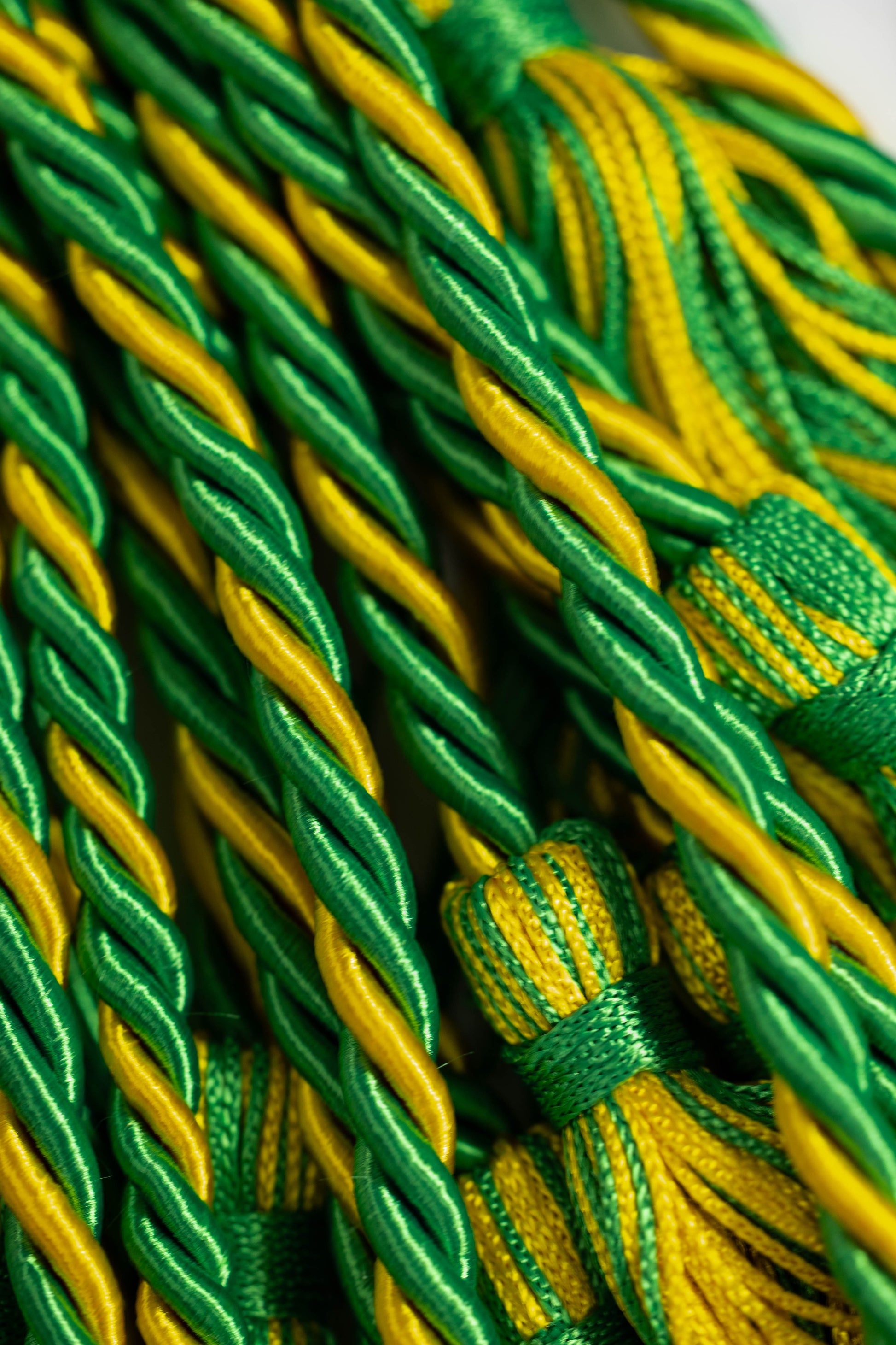Emerald, Emerald, Gold Graduation cord, Honor Cord
