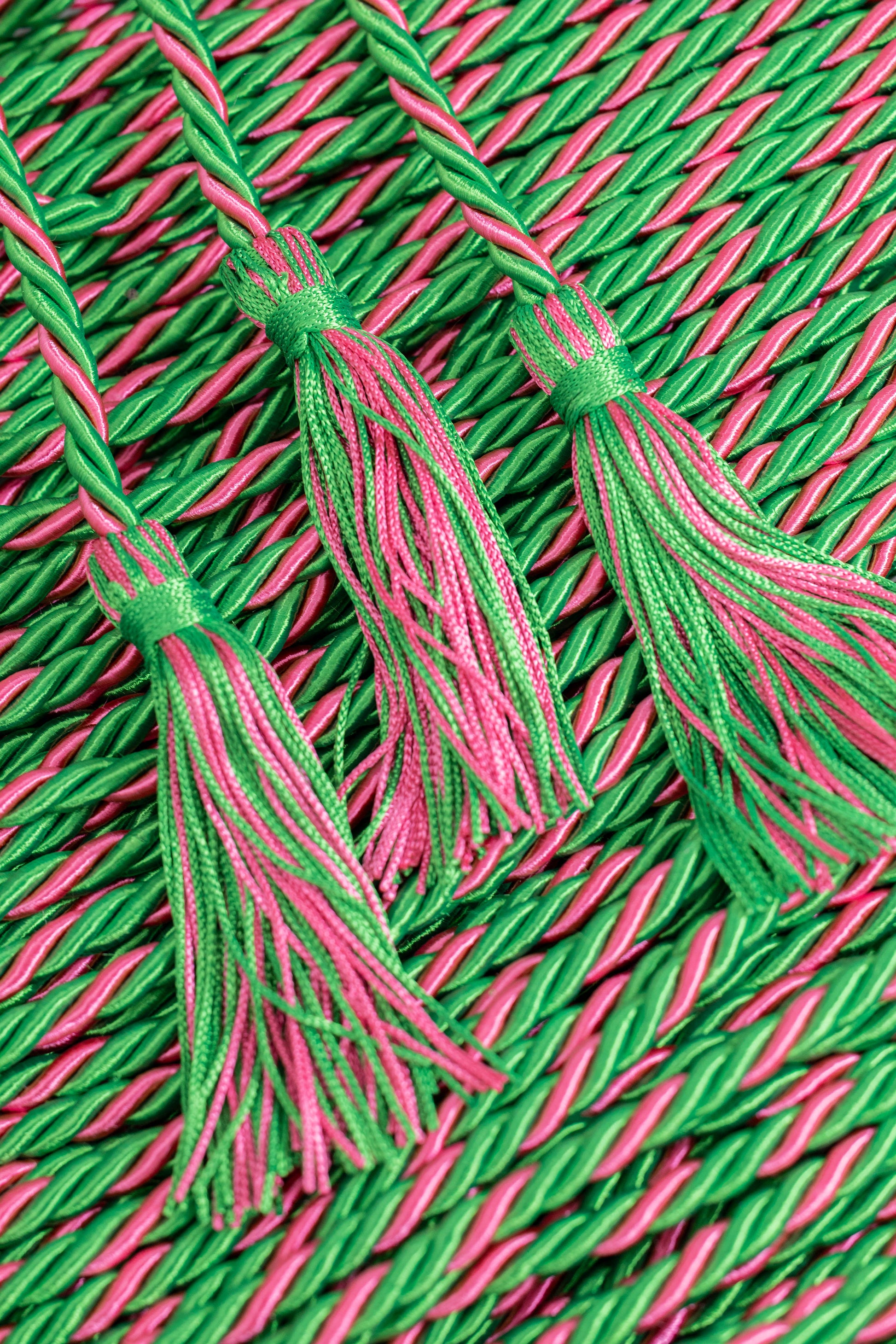 EMERALD, EMERALD, HOT PINK GRADUATION CORD, HONOR CORD