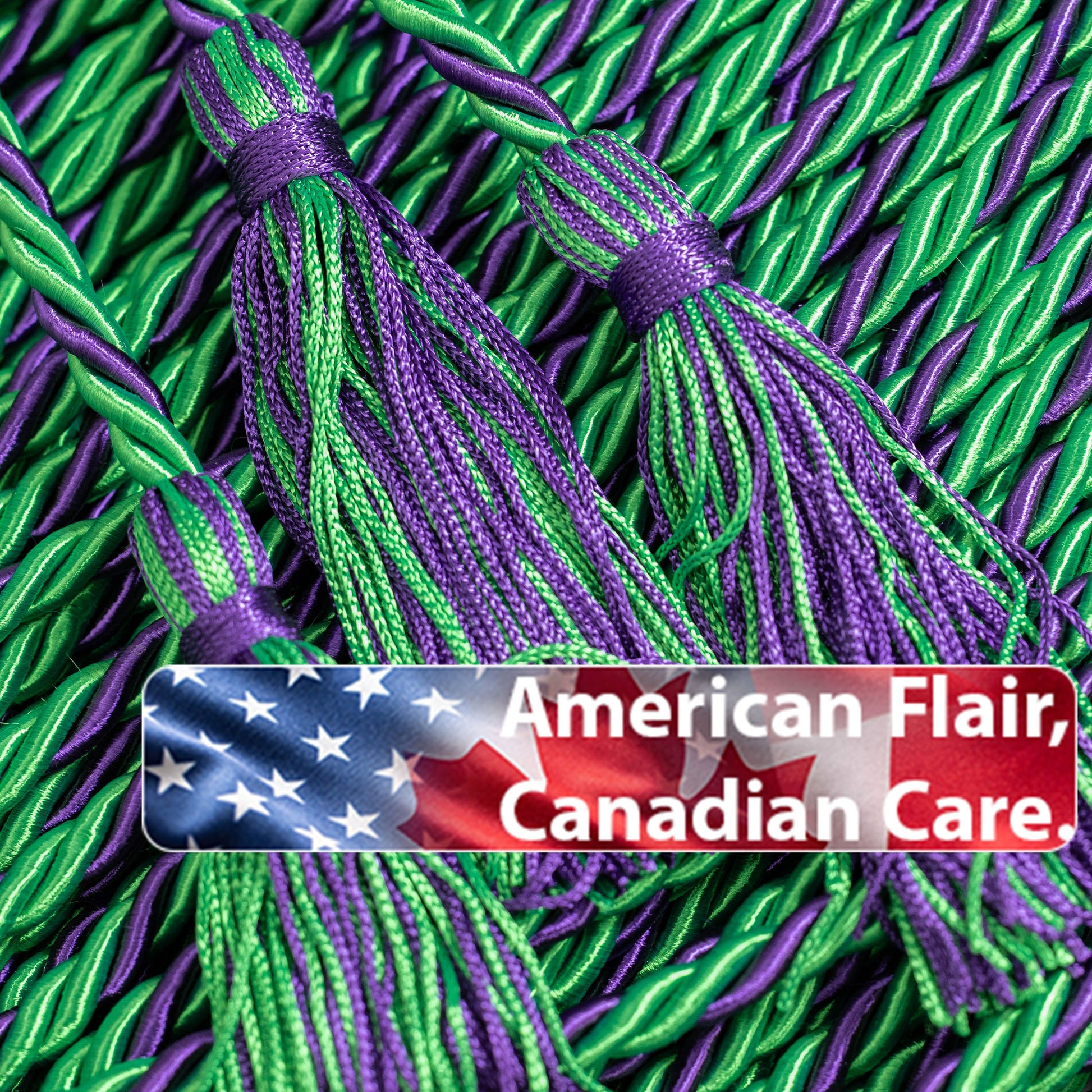 EMERALD, EMERALD, PURPLE GRADUATION CORD, HONOR CORD