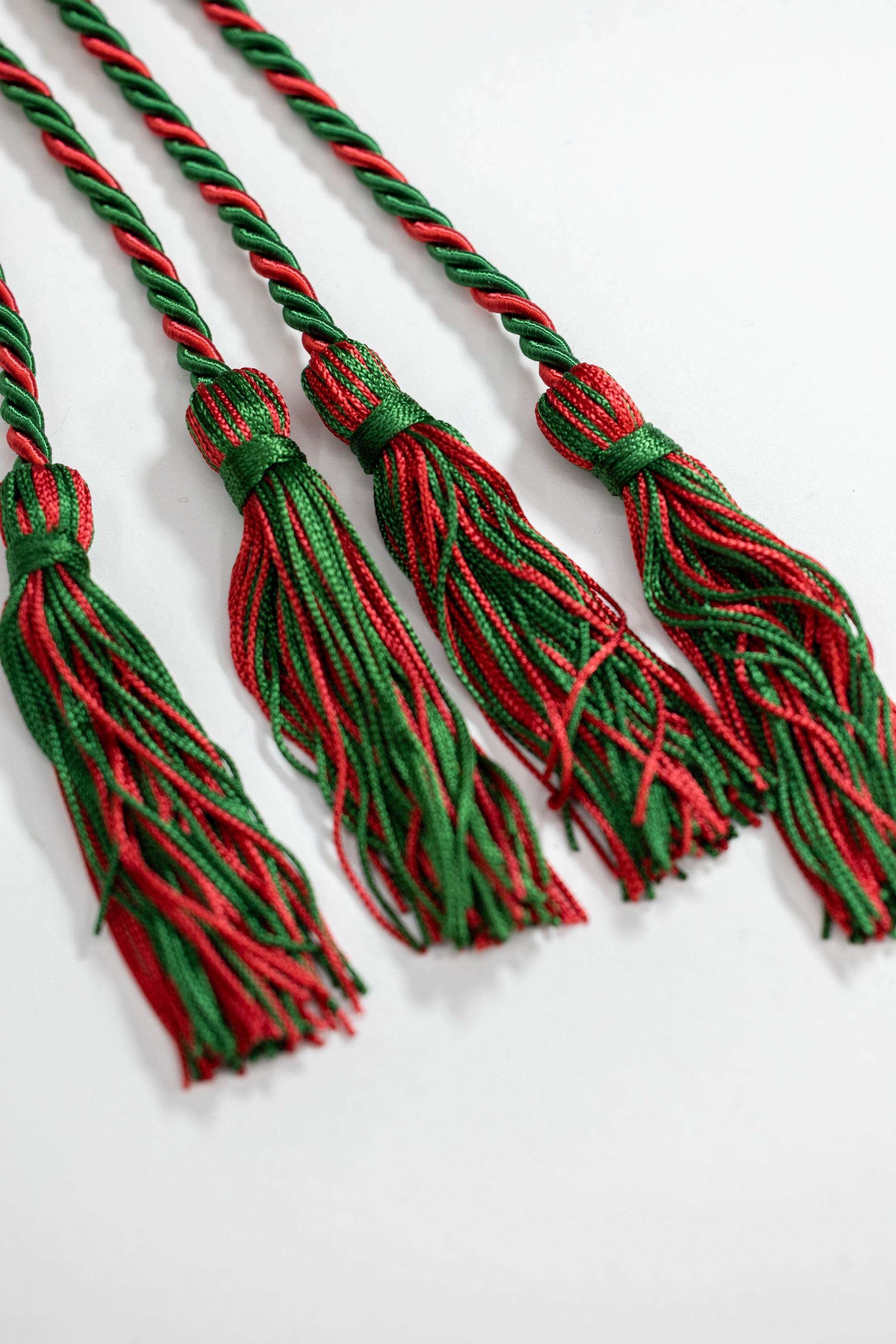 GREEN, GREEN, RED GRADUATION CORD, HONOR CORD