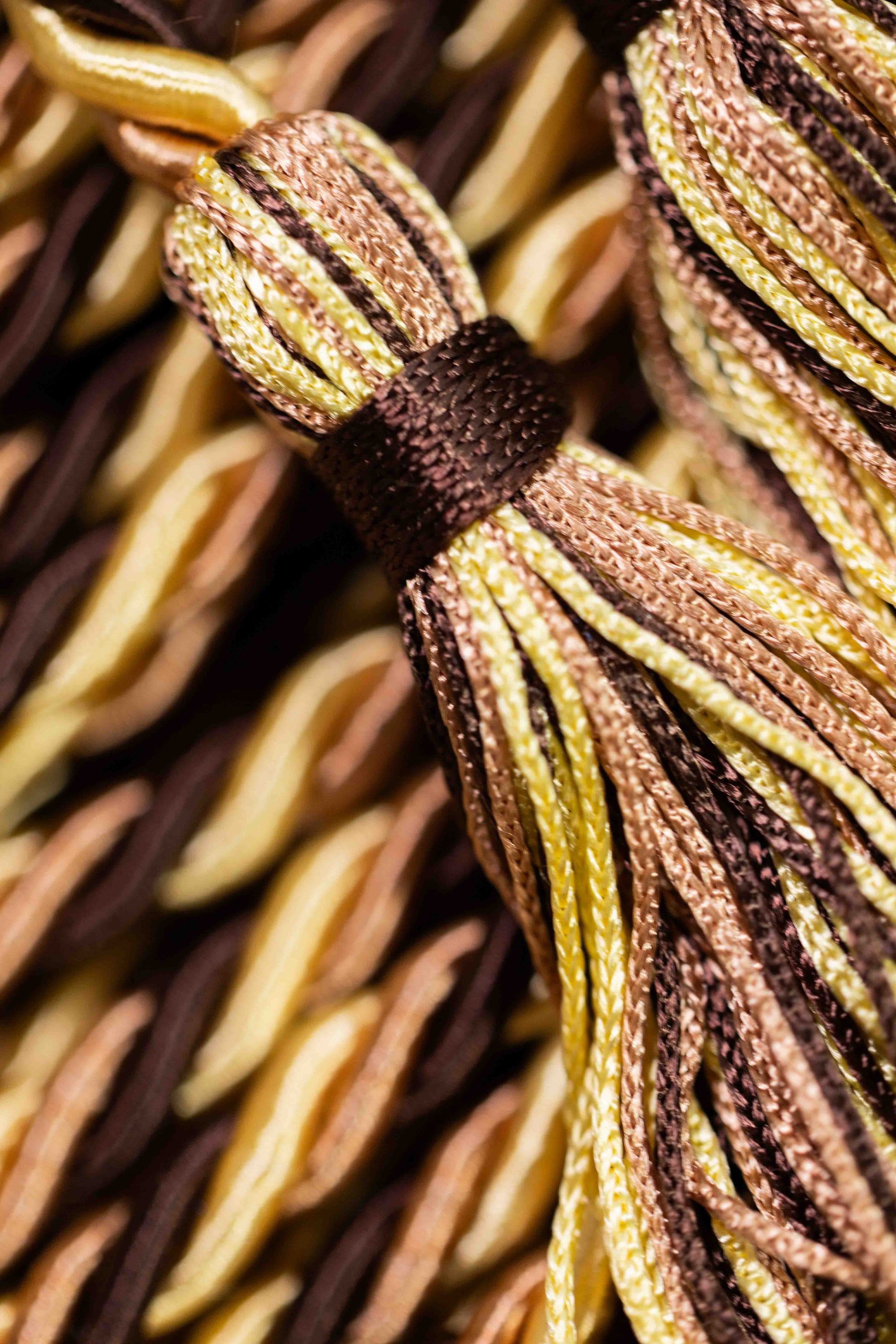 BROWN, DRAB, LEMON GRADUATION CORD, HONOR CORD | BOSTON CREAM