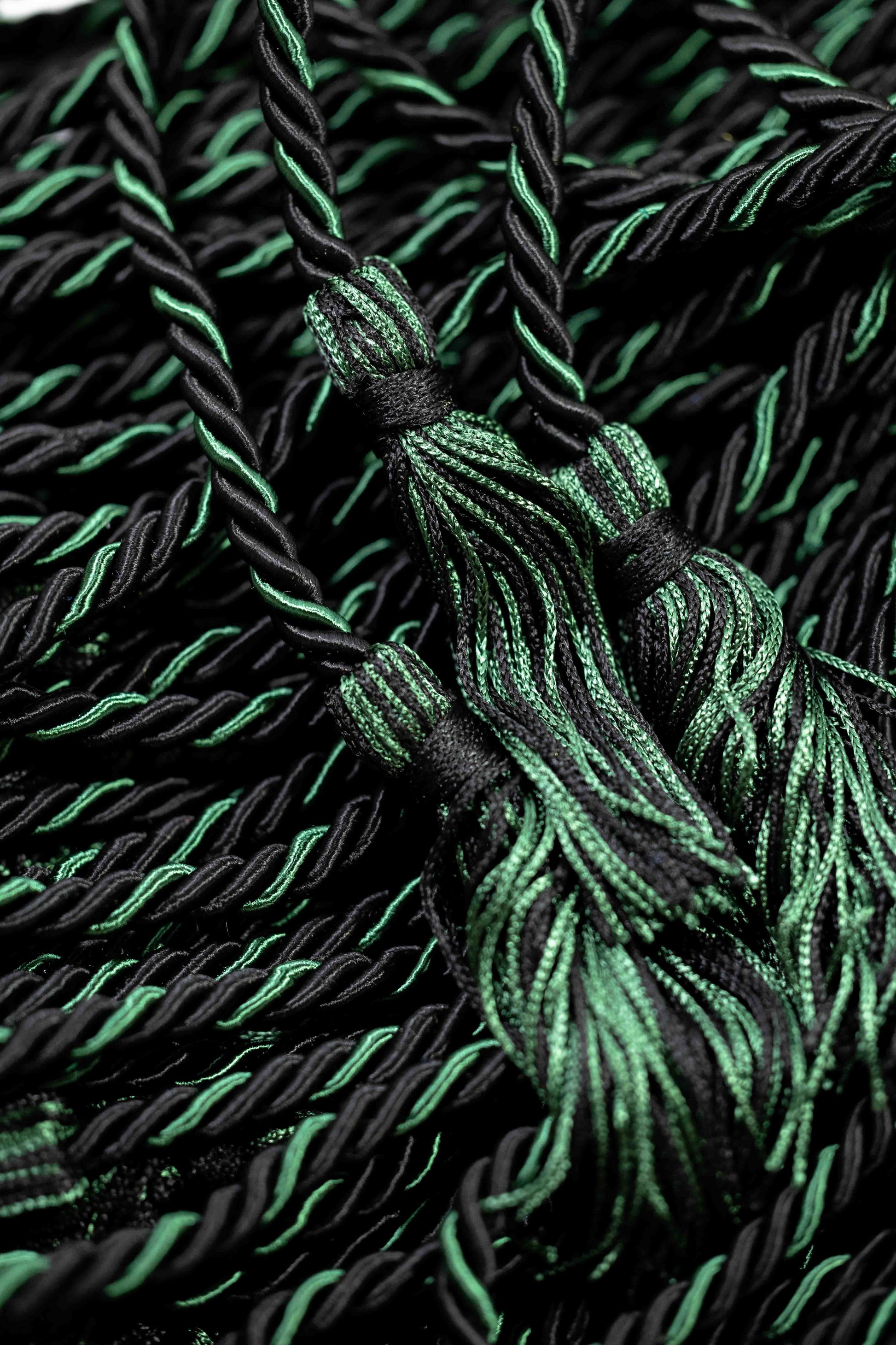 Black Black, Hunter Green Graduation cord, Honor Cord