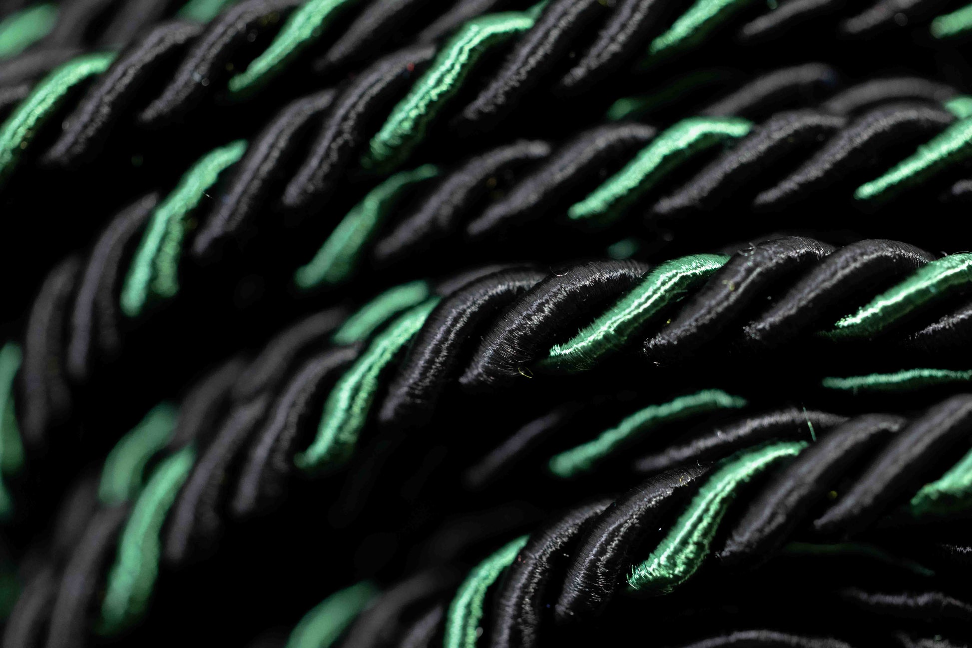 Black Black, Hunter Green Graduation cord, Honor Cord