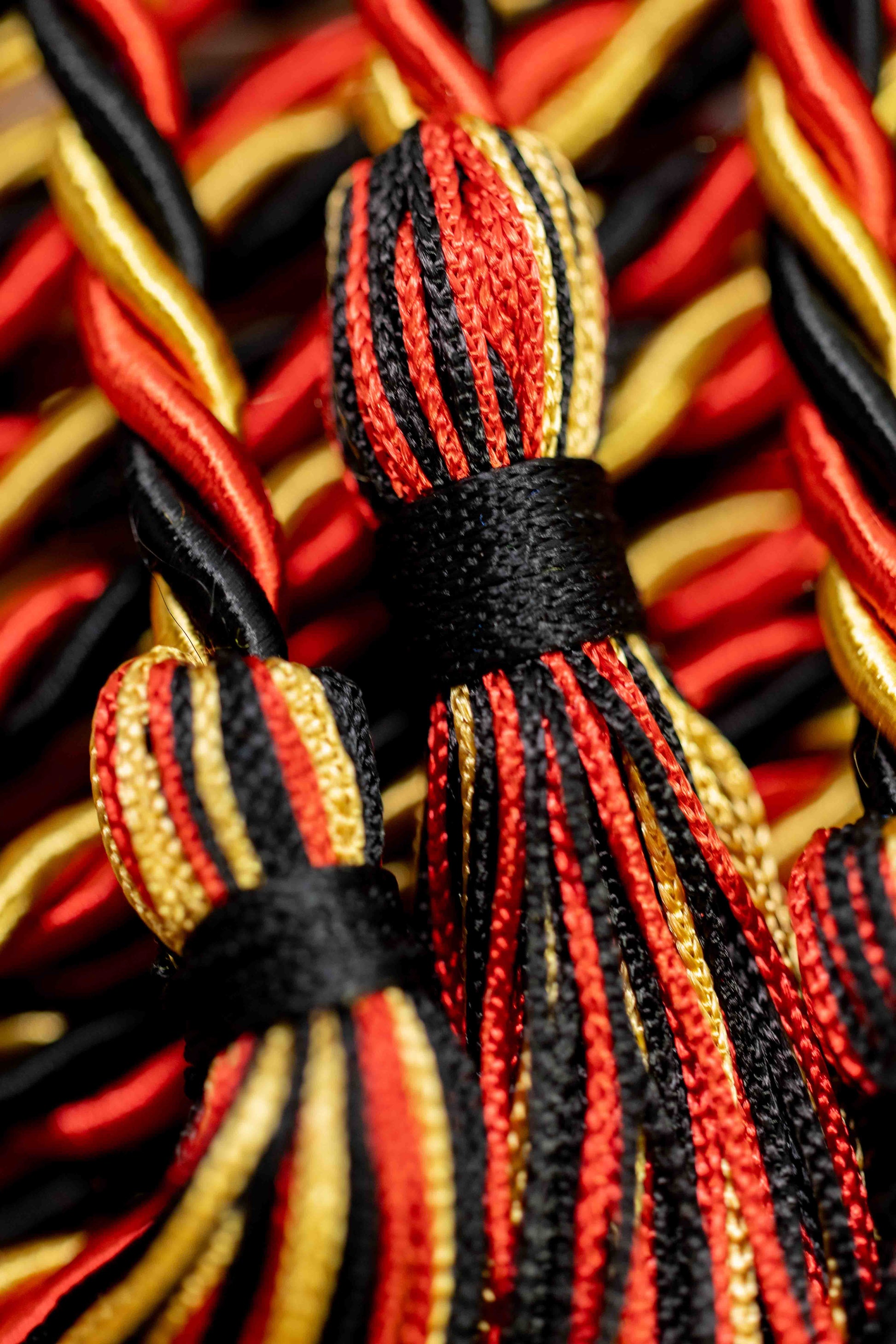 BLACK, OLD GOLD, RED GRADUATION CORD, HONOR CORD