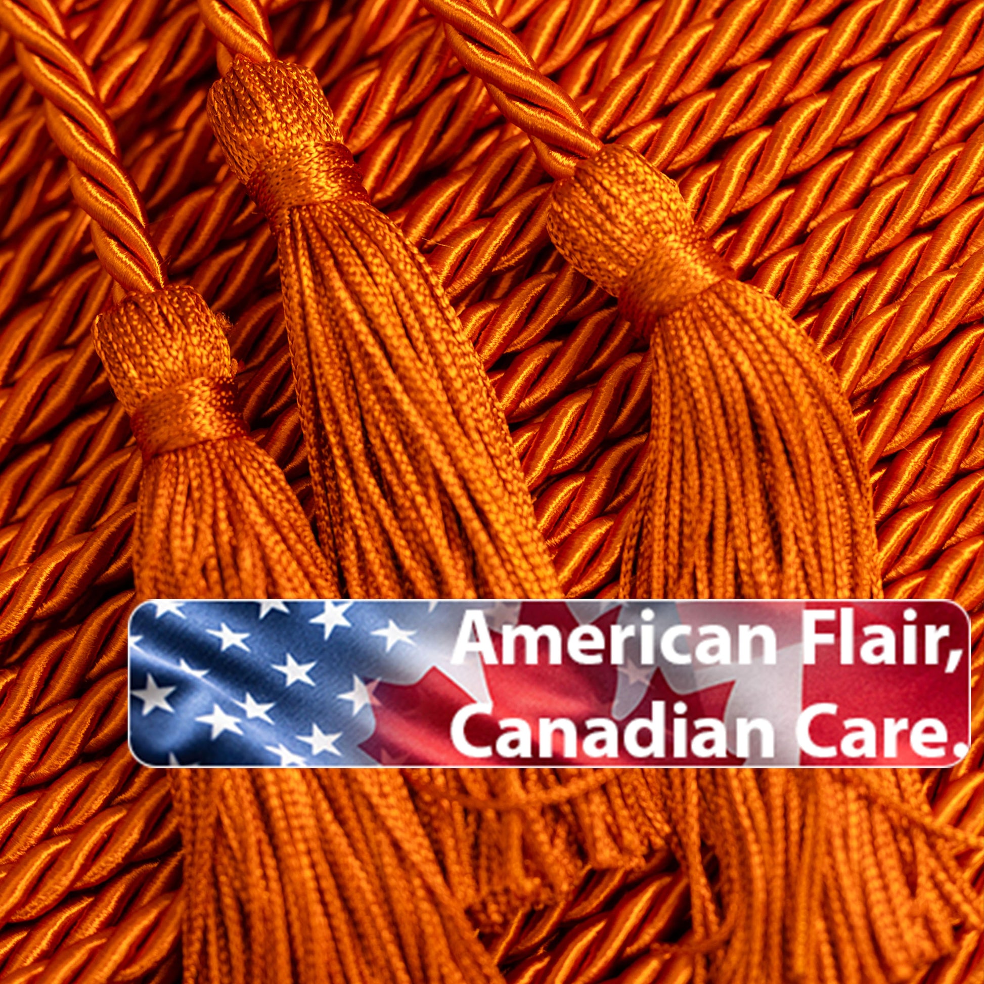 BURNT ORANGE GRADUATION CORD, HONOR CORD SOLID