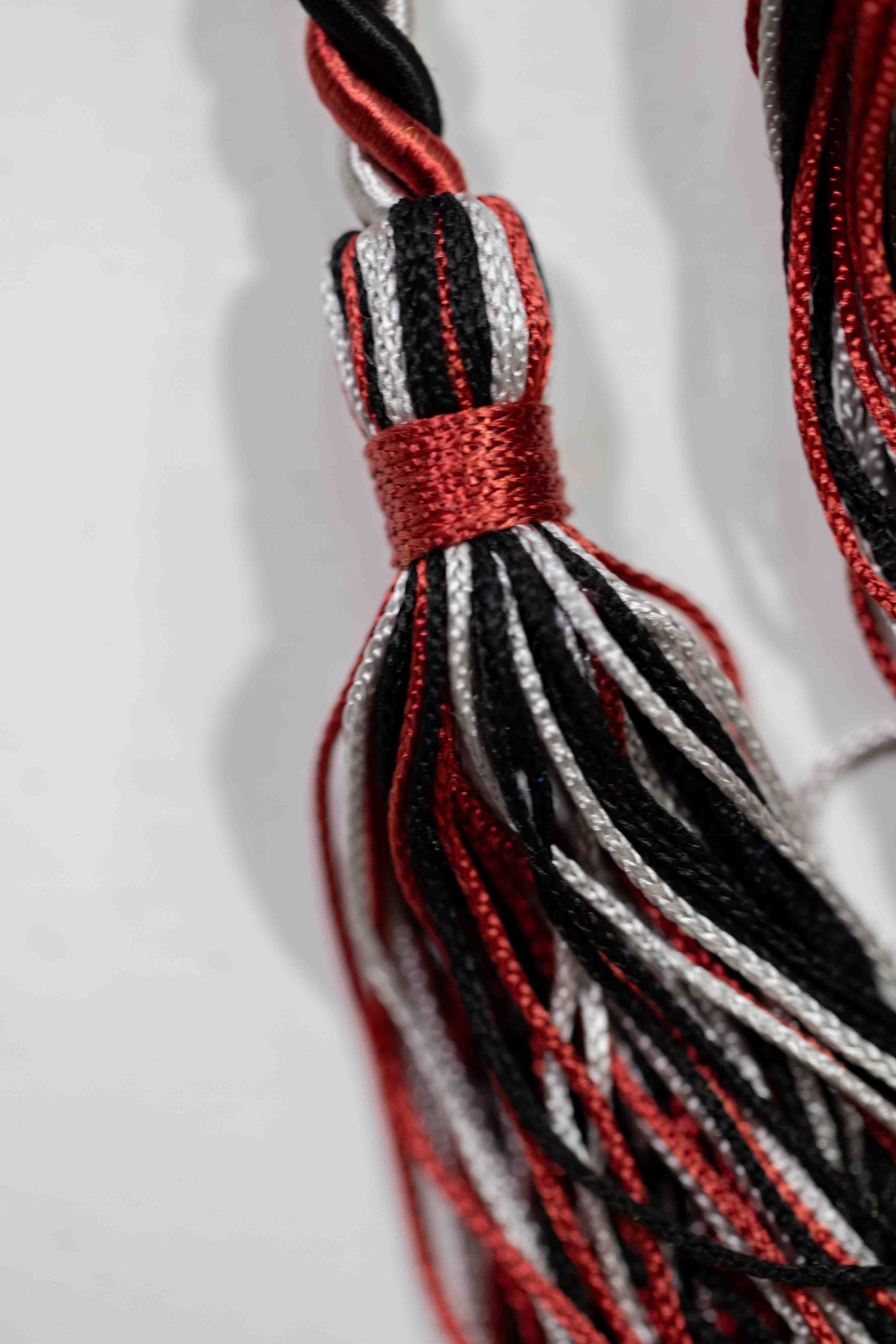 BLACK, RED, SILVER GRADUATION CORD, HONOR CORD