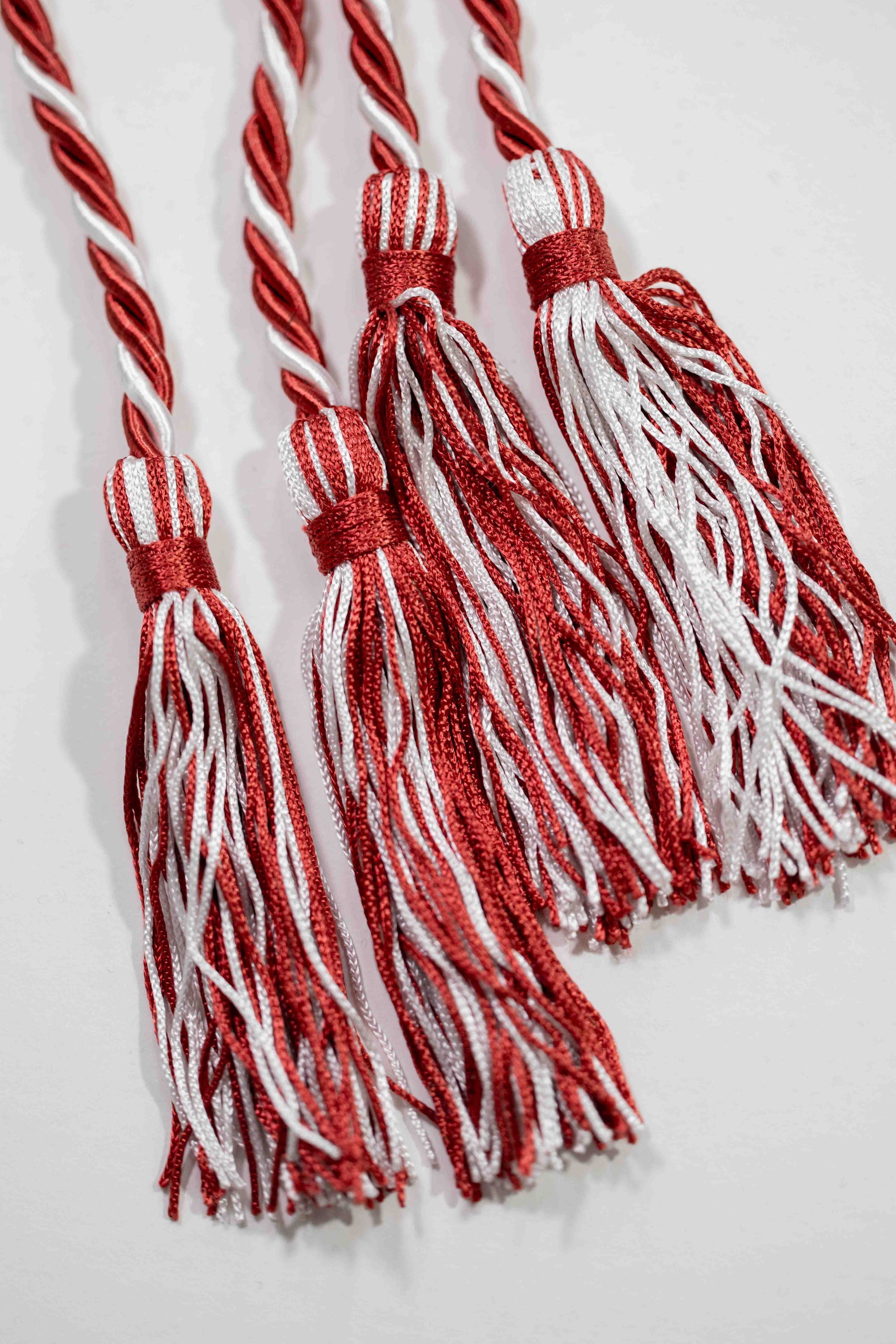 CARDINAL, CARDINAL, WHITE GRADUATION CORD, HONOR CORD