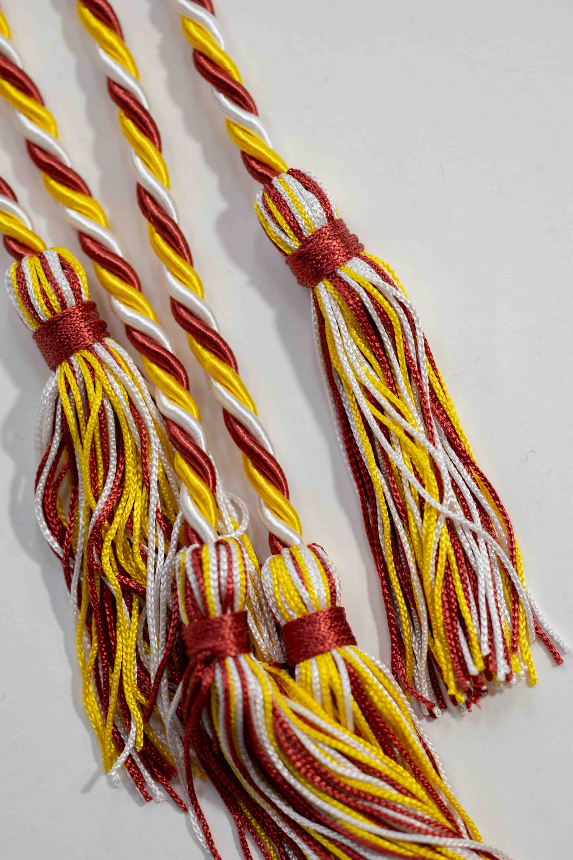 CARDINAL, GOLD, WHITE GRADUATION CORD, HONOR CORD