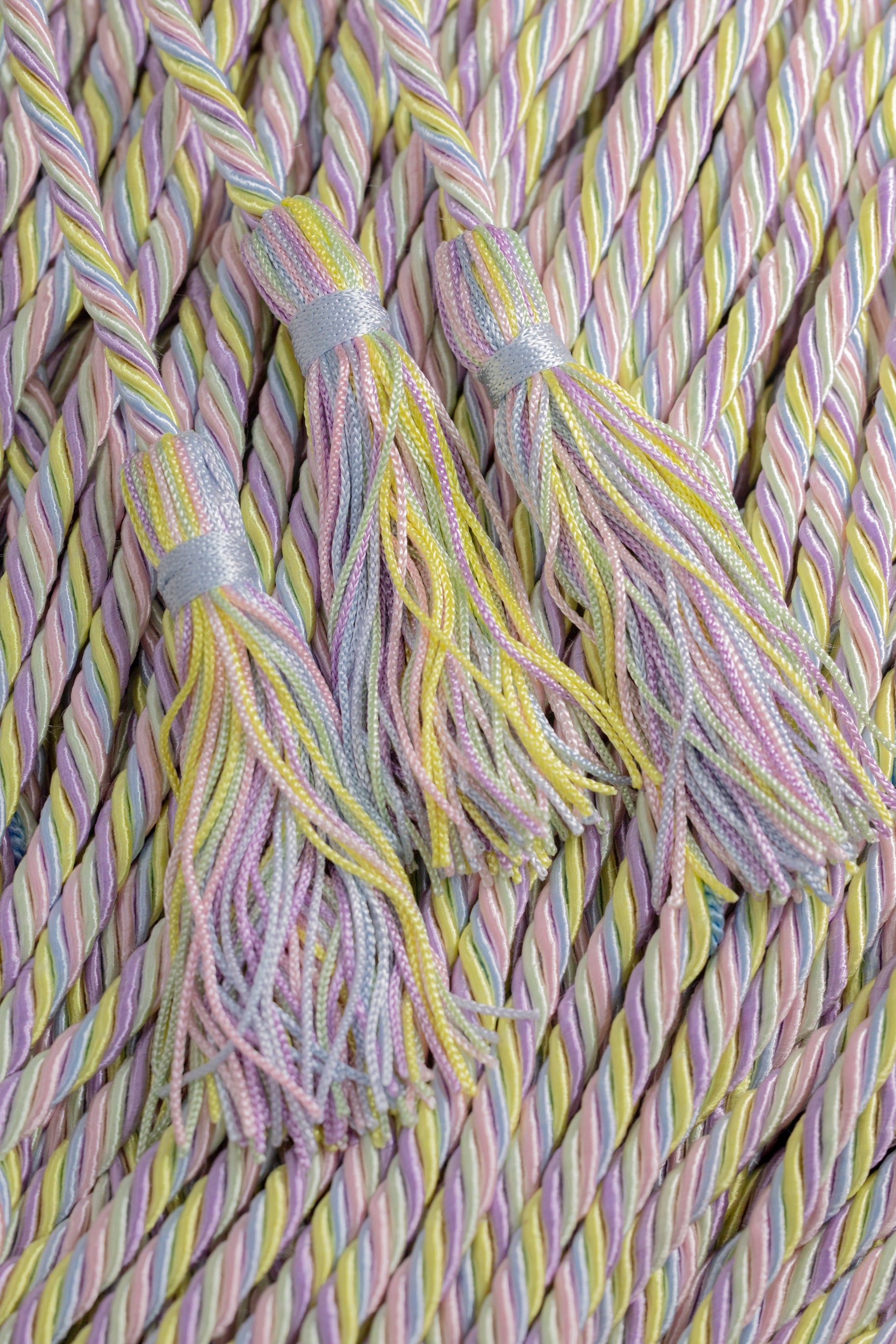 Easter Lilac, Lemon, Light Blue, Pink, Mint Graduation cord, Honor Cord