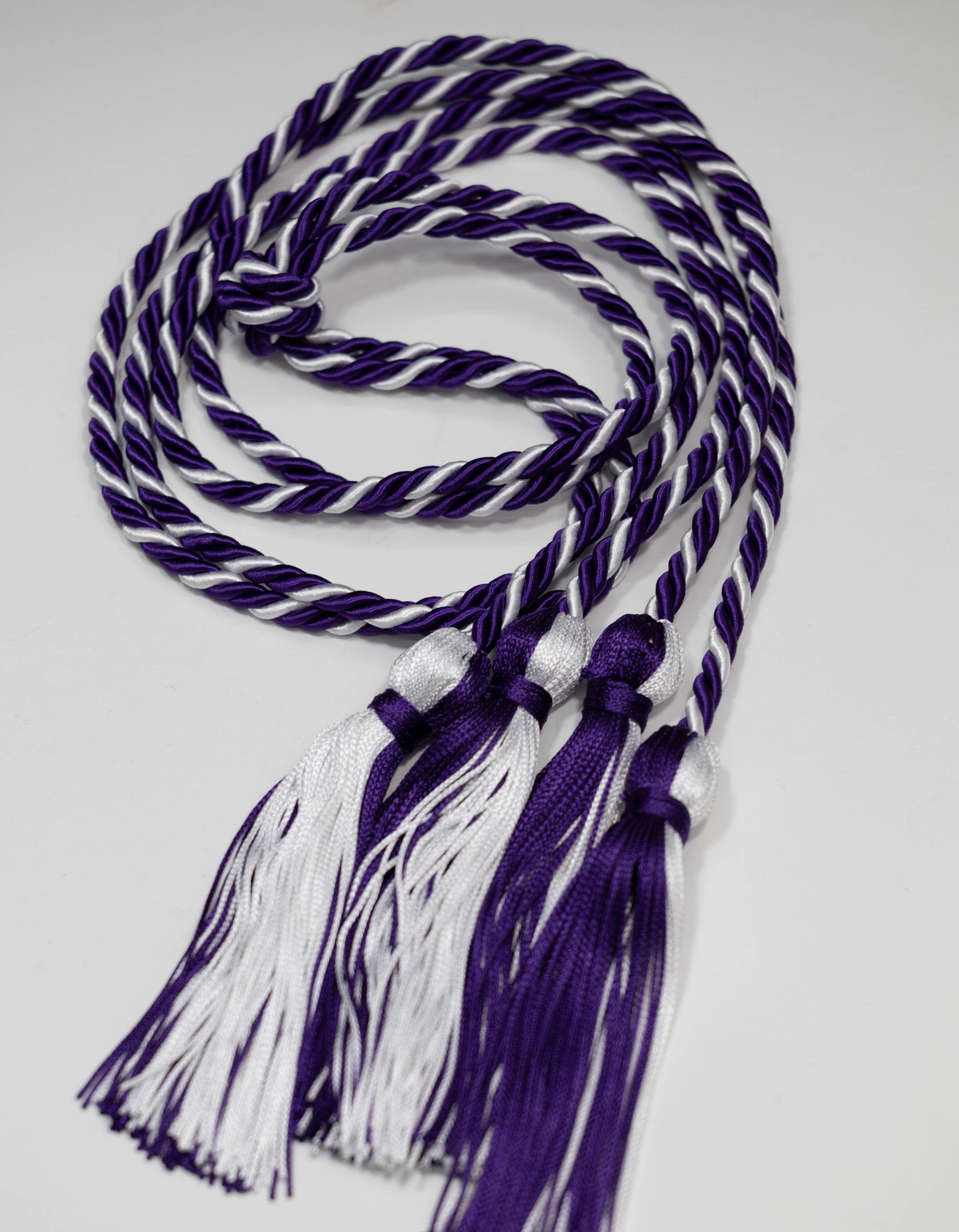 Purple,purple, white honor cord swe