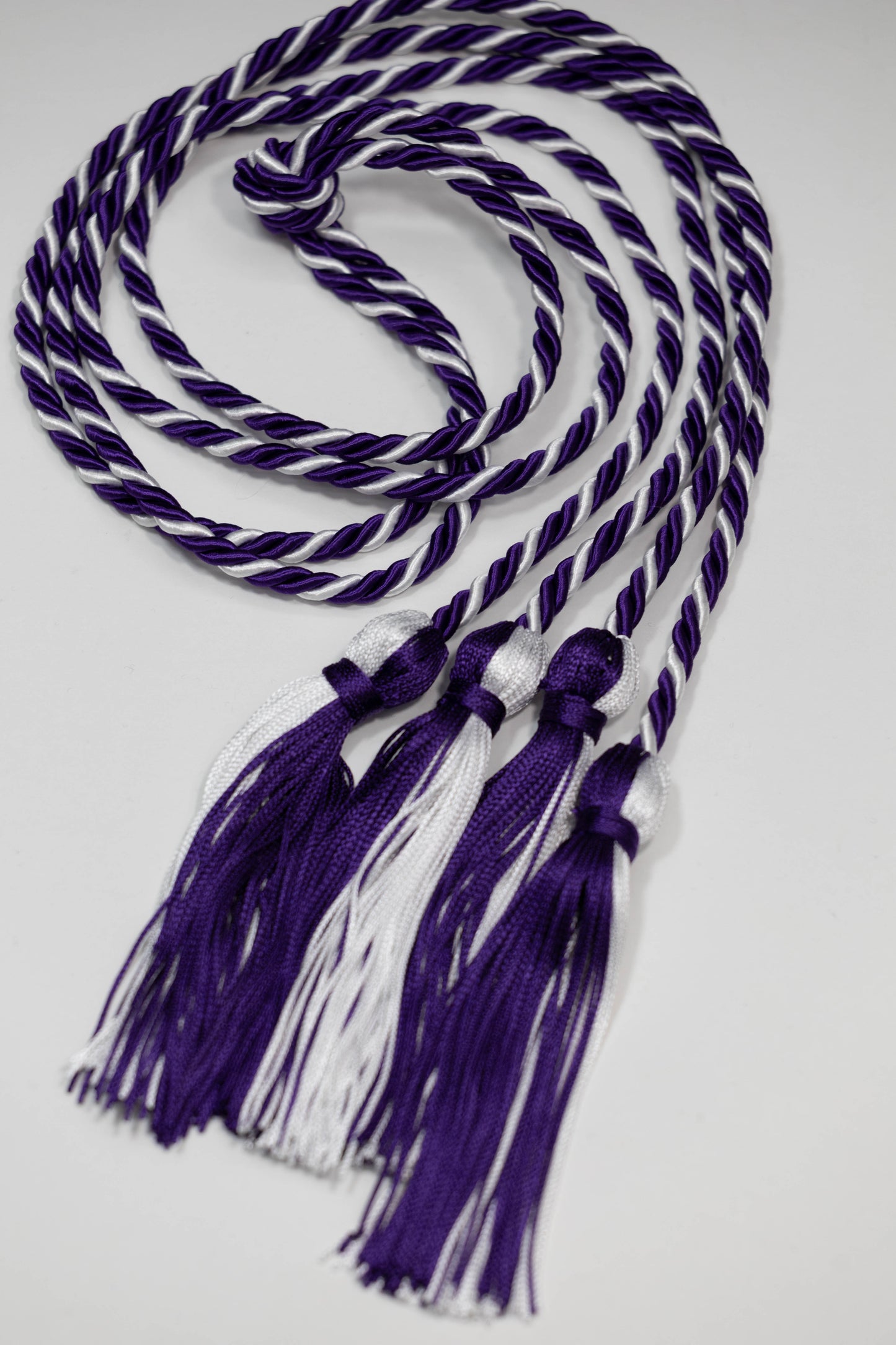 Purple,purple, white honor cord SWE