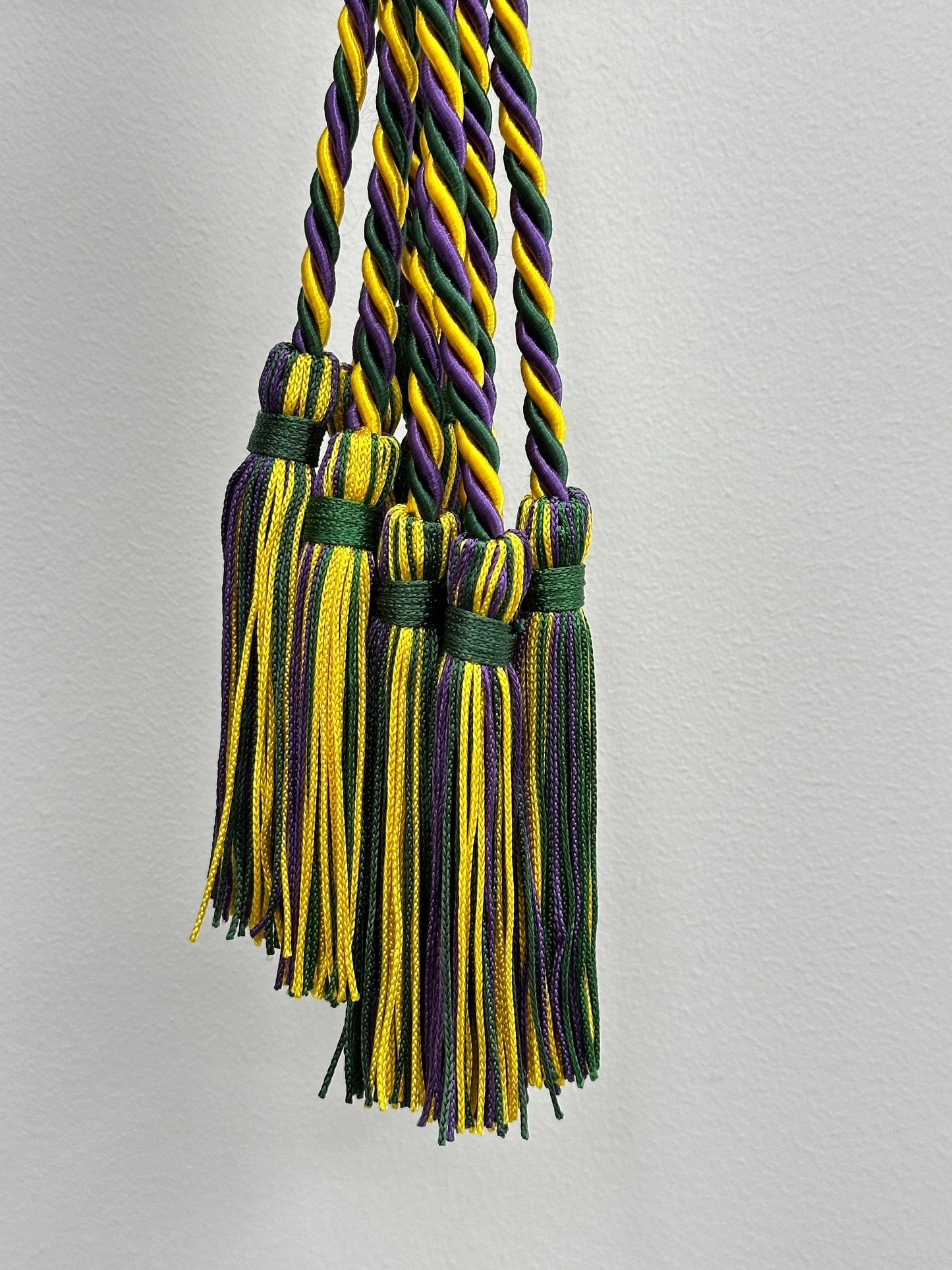 Green, Purple, Yellow Gold Graduation cord, Honor Cord