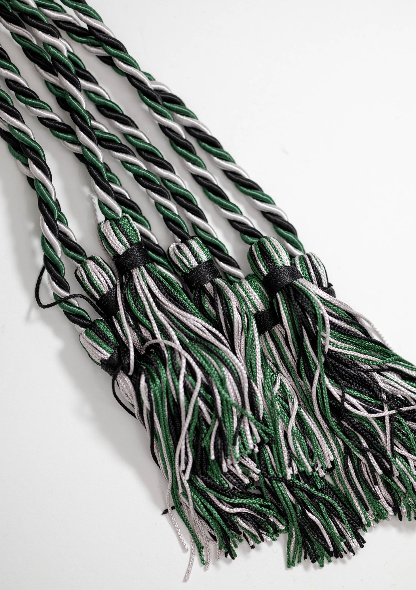 green black silver honor cord graduation