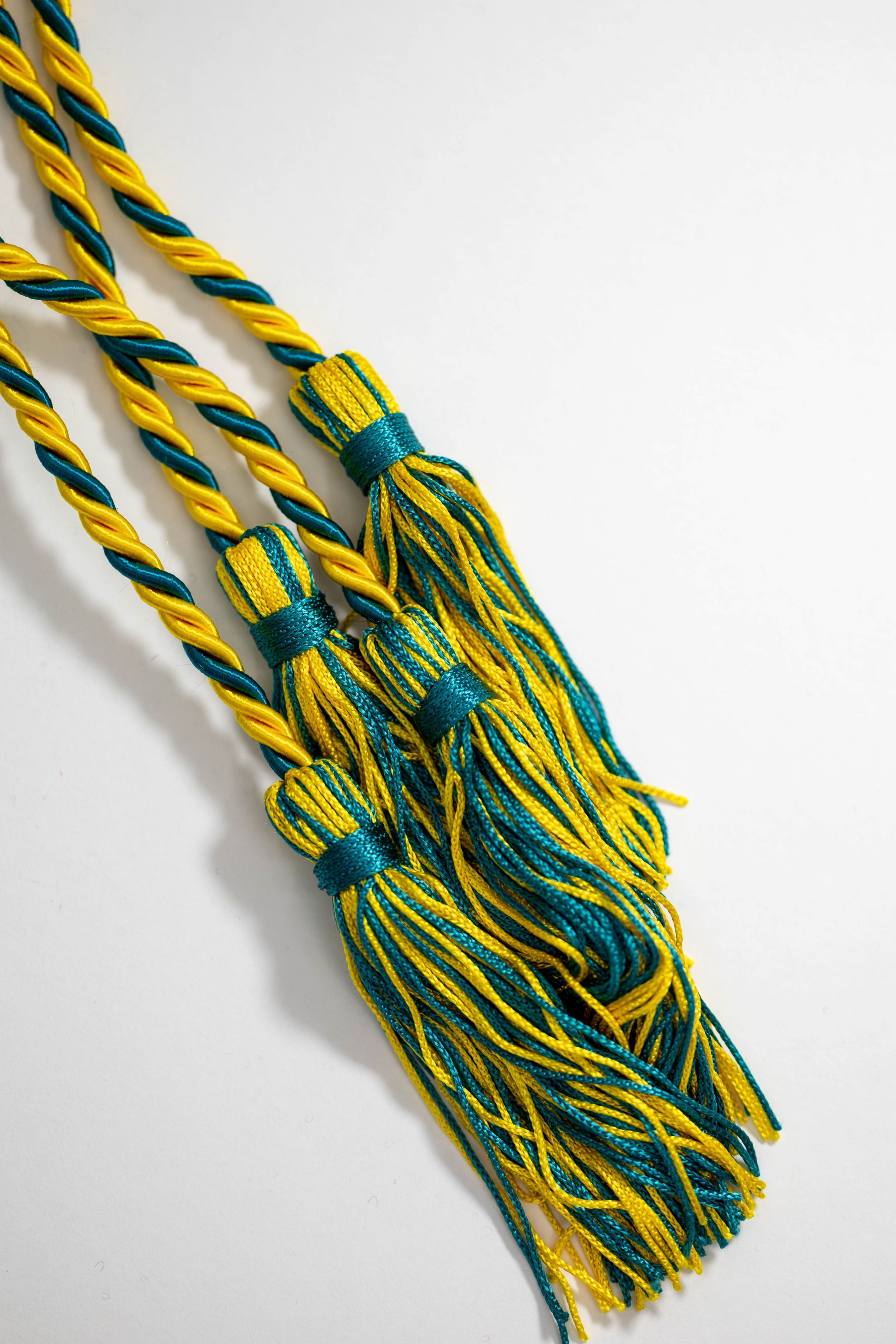 Success Cords Teal and Gold Graduation cord, Honor Cord – Luxury Cords