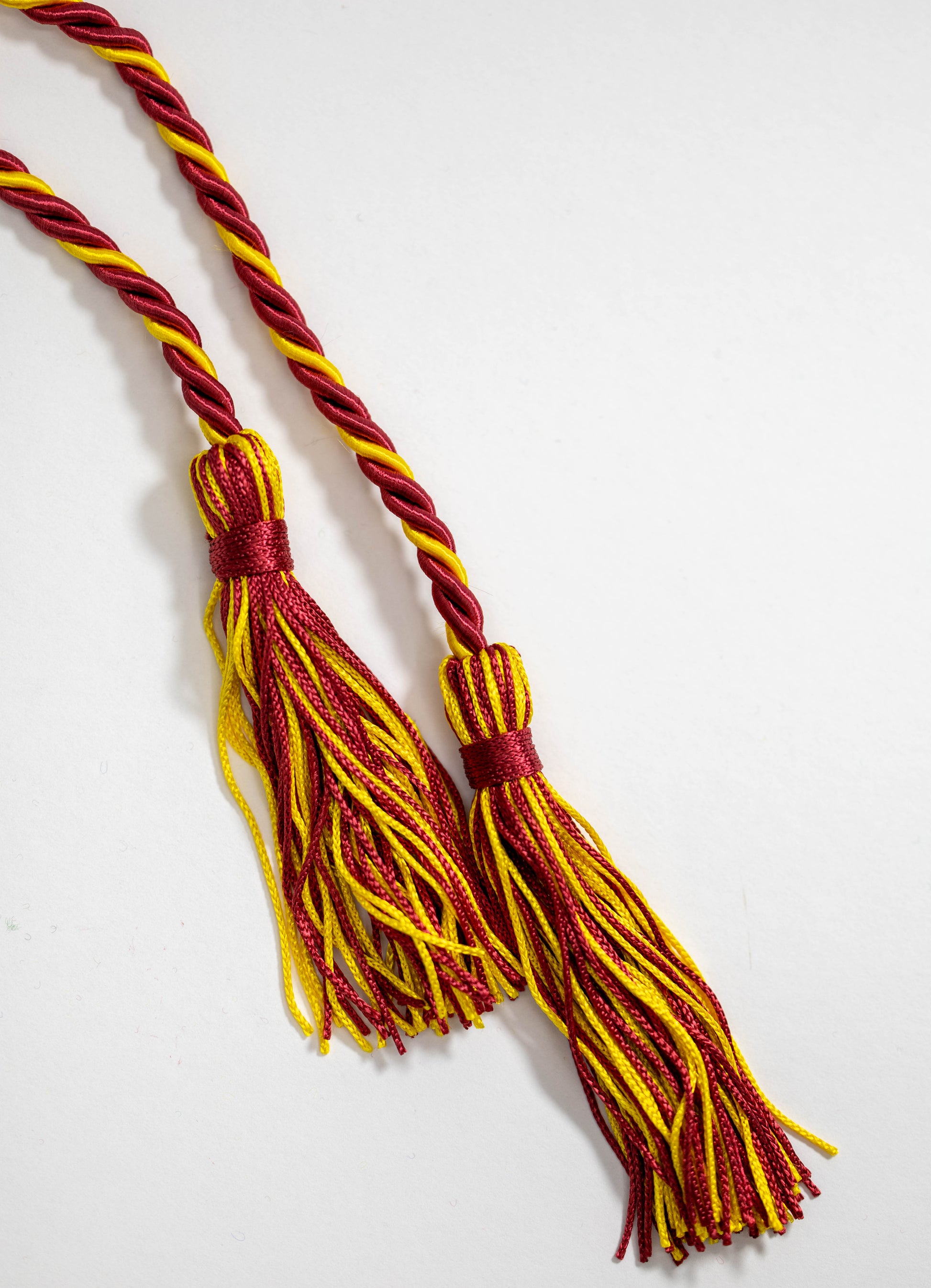 maroon gold honor cord, graduation honor cord