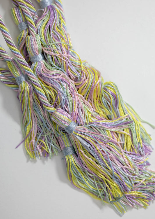 Lemon, Light Blue, Mint, Lilac Graduation cord, Honor Cord, Twisted Cord