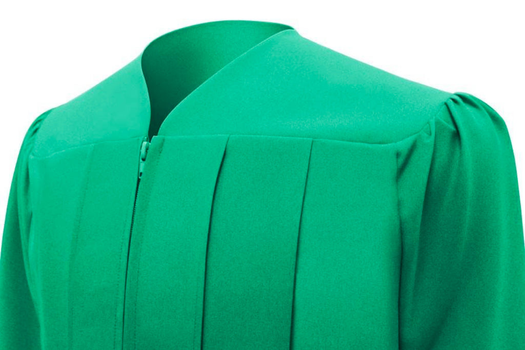 Matte Emerald Green Cap & Gown - College & University