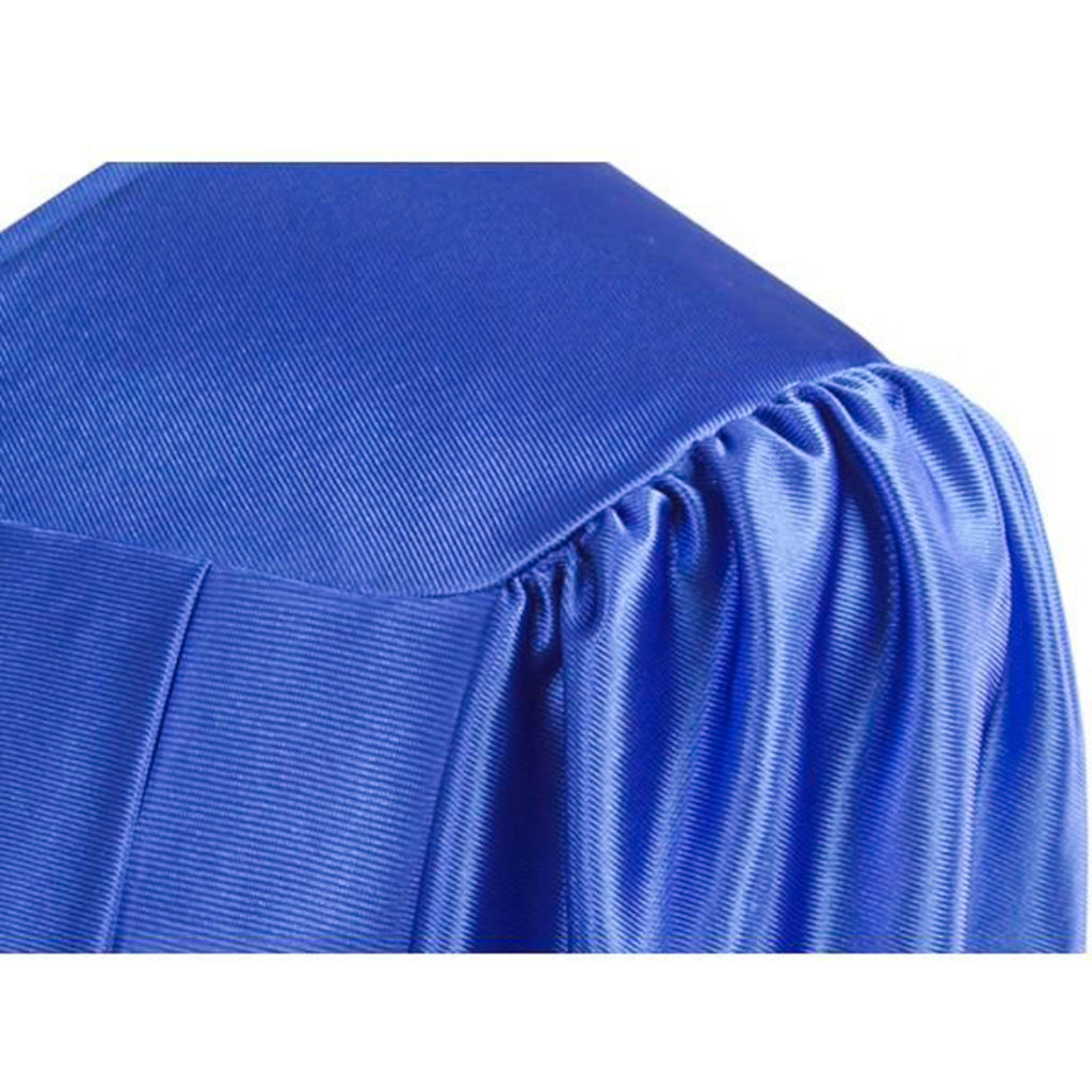 Shiny Royal Blue Graduation Bachelors Cap & Gown - College & University