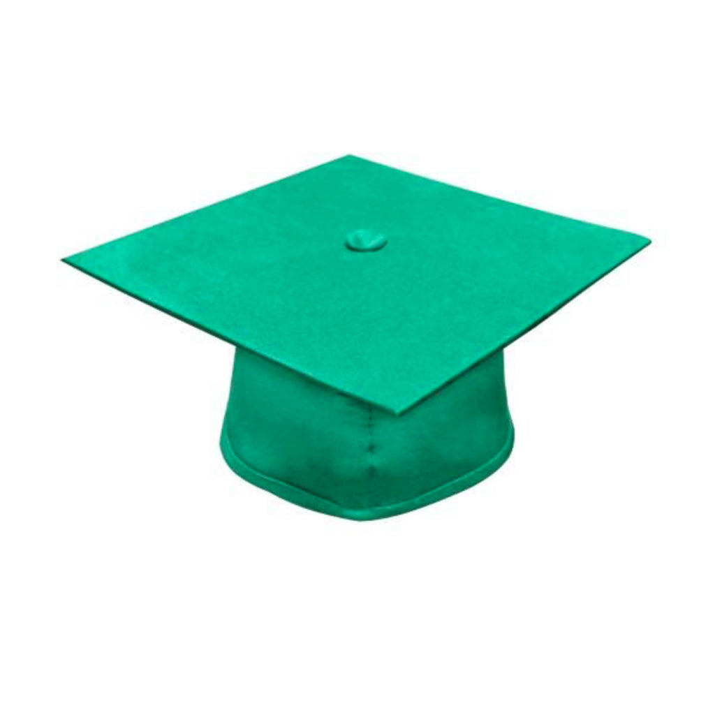 Matte Emerald Green Cap & Gown - College & University