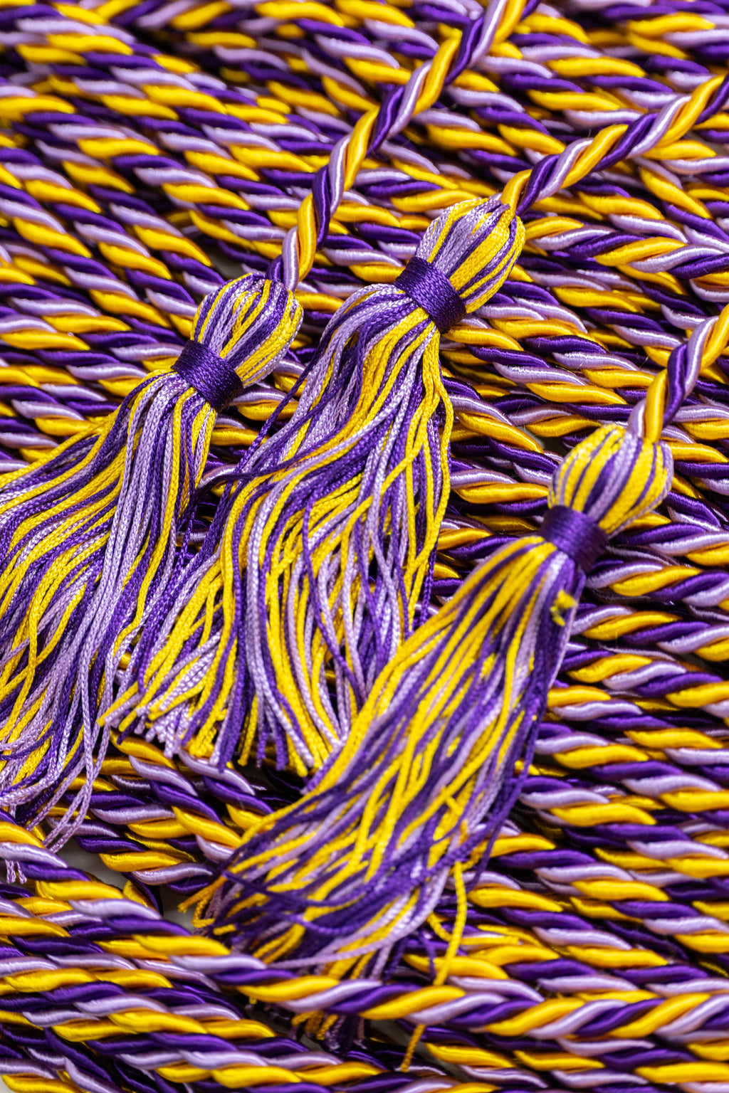 Gold, Lilac, Purple Deluxe Graduation cord, Honor Cord