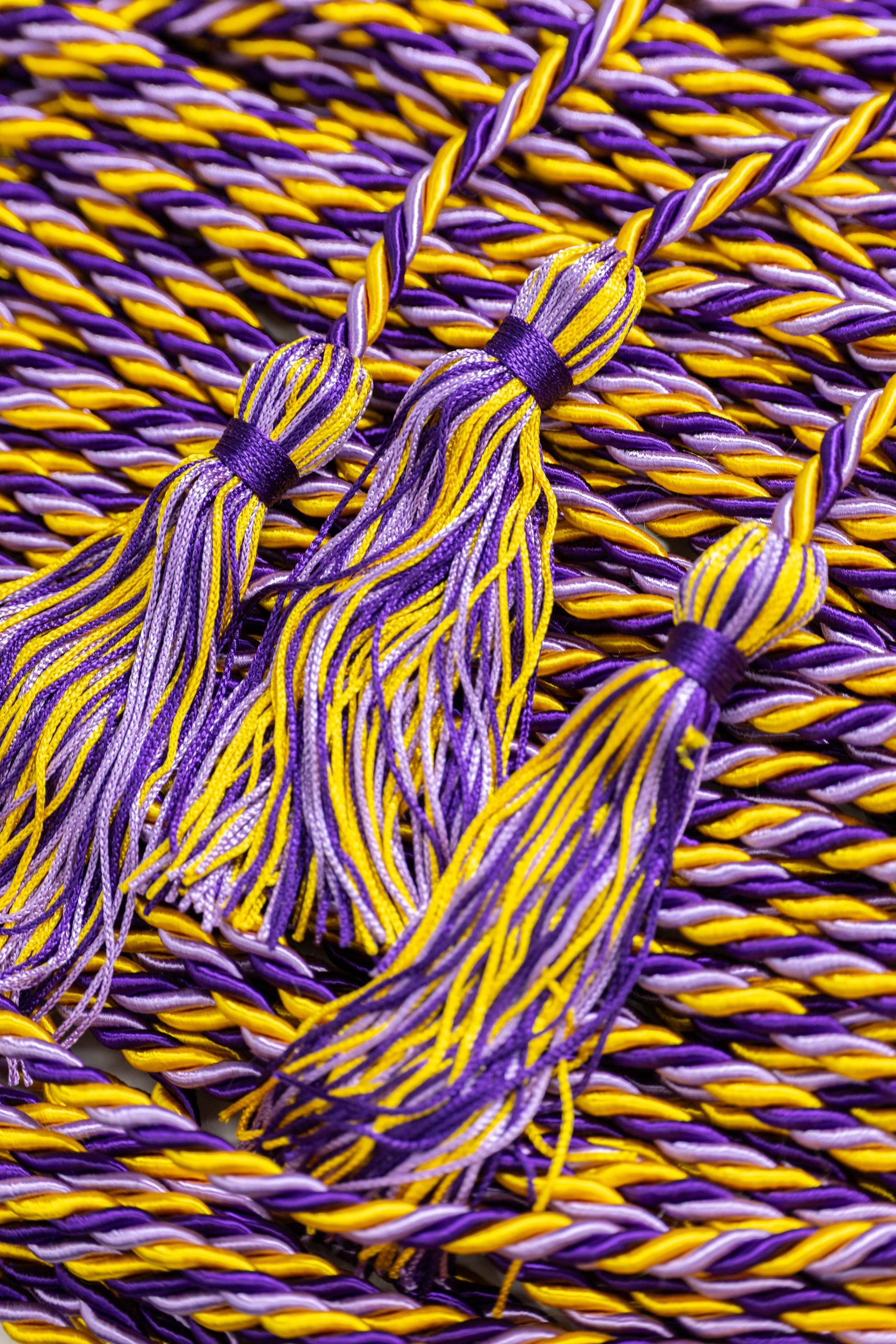 Gold, Lilac, Purple Deluxe Graduation cord, Honor Cord