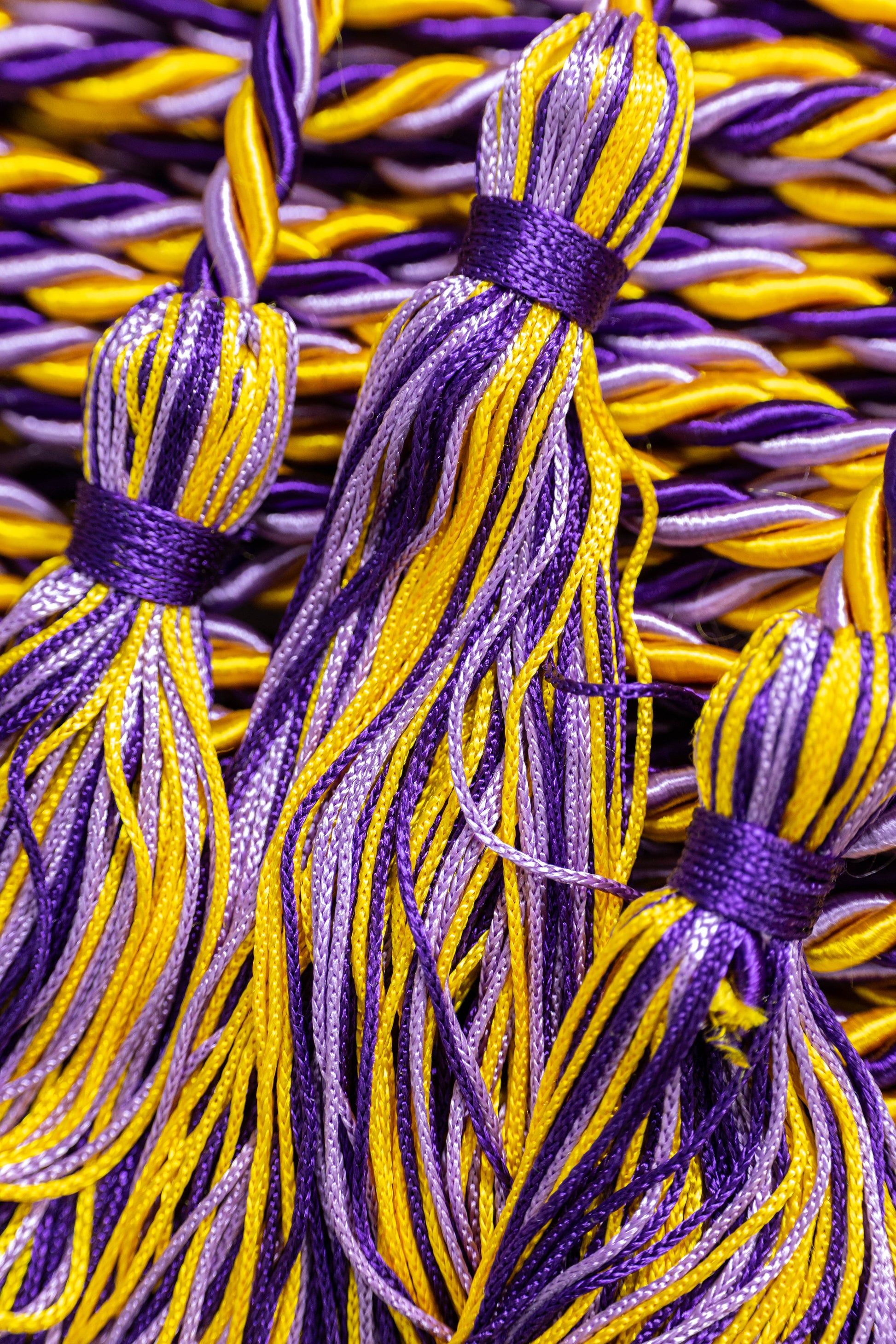 Gold, Lilac, Purple Deluxe Graduation cord, Honor Cord
