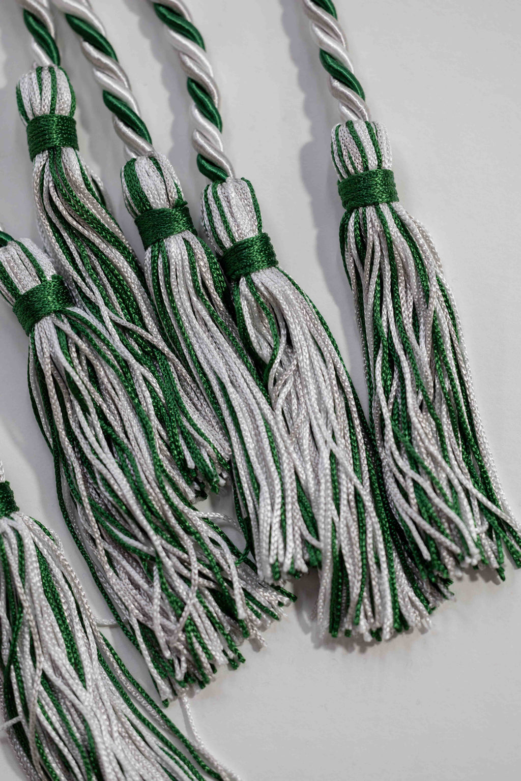 GREEN, SILVER, WHITE GRADUATION CORD, HONOR CORD