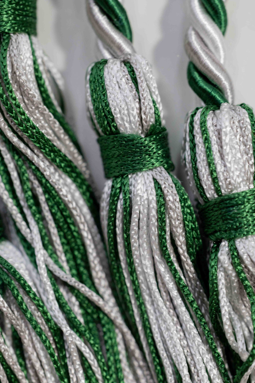 GREEN, SILVER, WHITE GRADUATION CORD, HONOR CORD