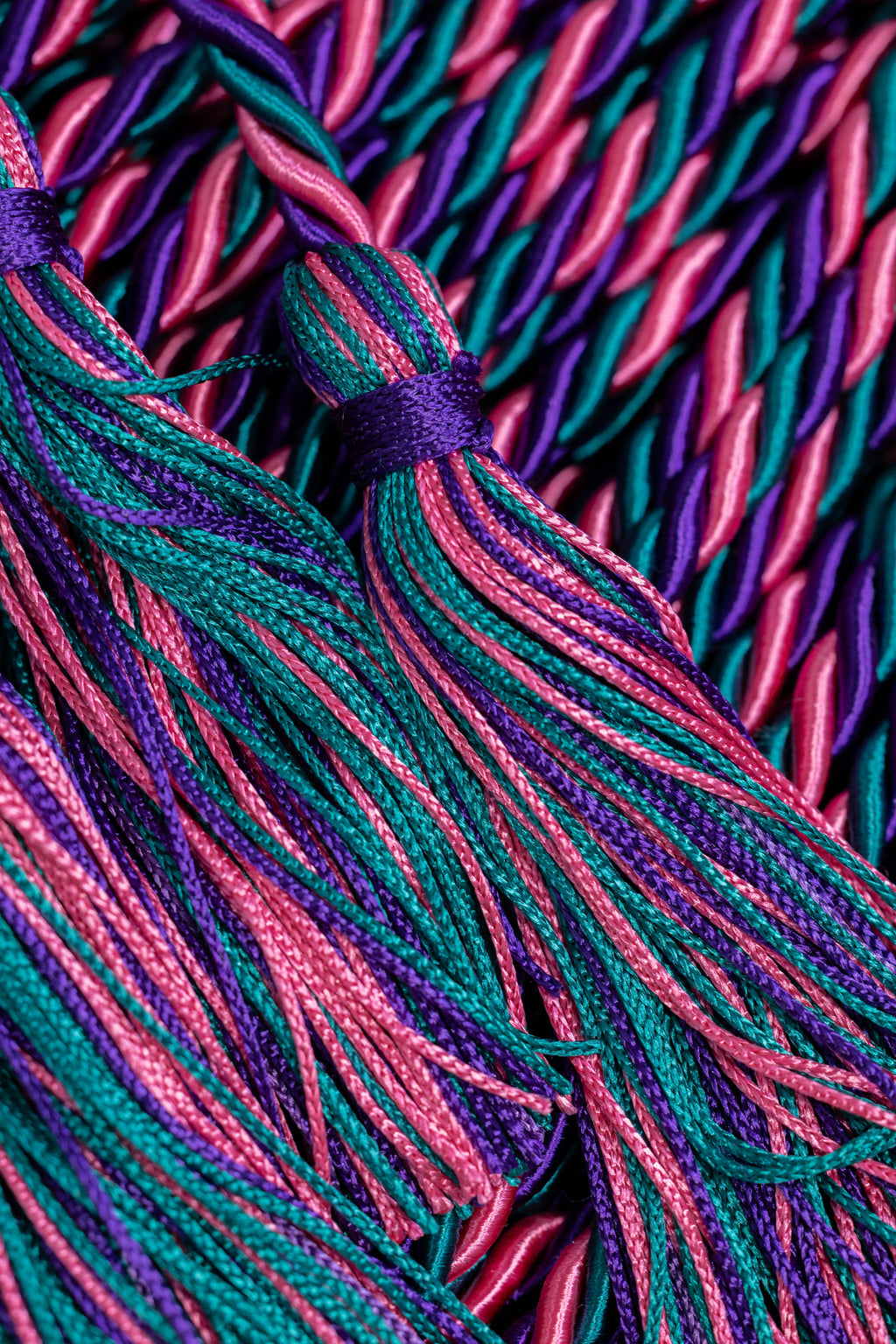 Hot Pink, Purple, Teal Graduation Honor Cords
