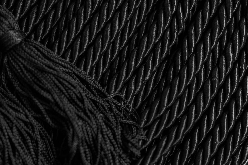 BLACK GRADUATION CORD, HONOR CORD SOLID