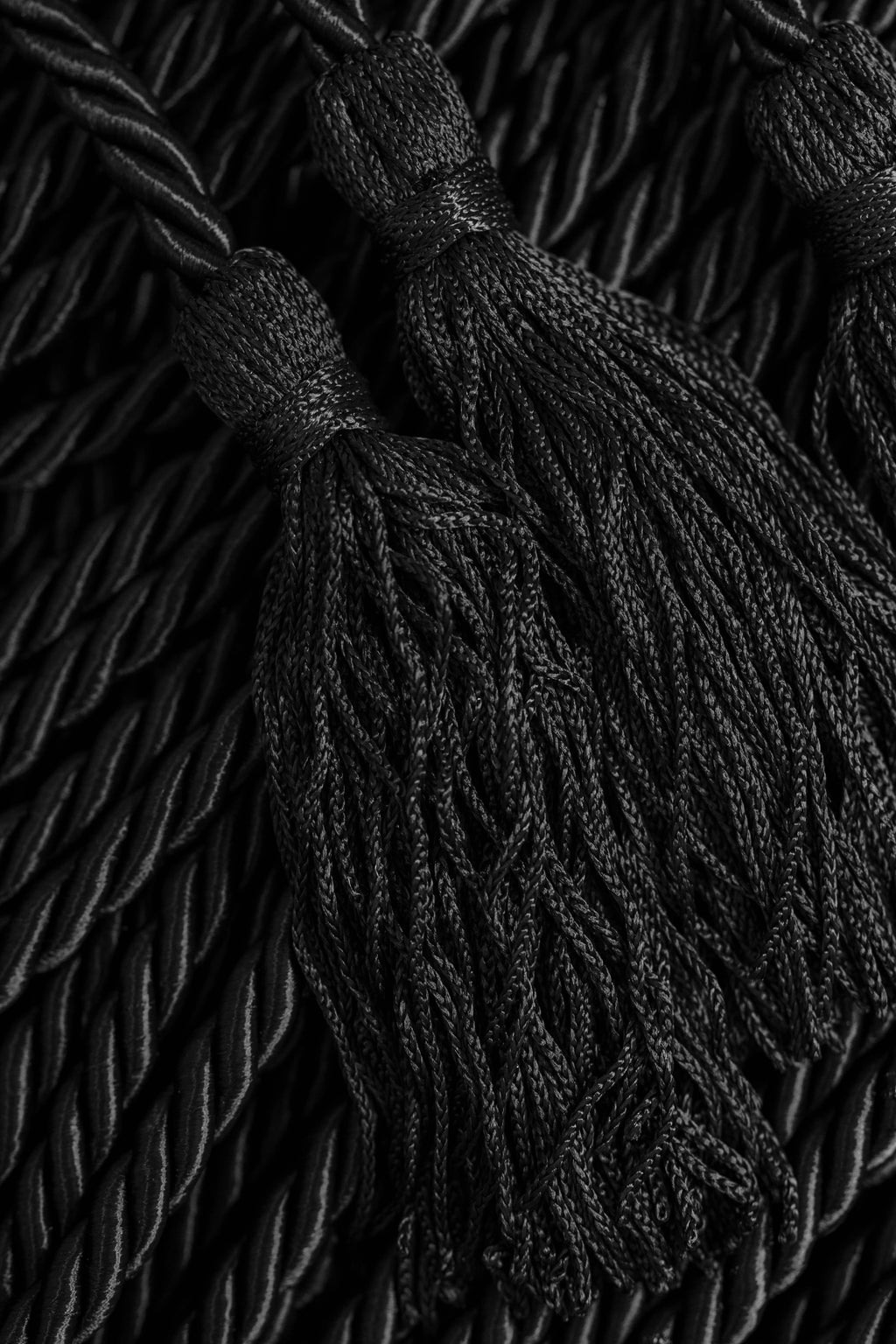 BLACK GRADUATION CORD, HONOR CORD SOLID