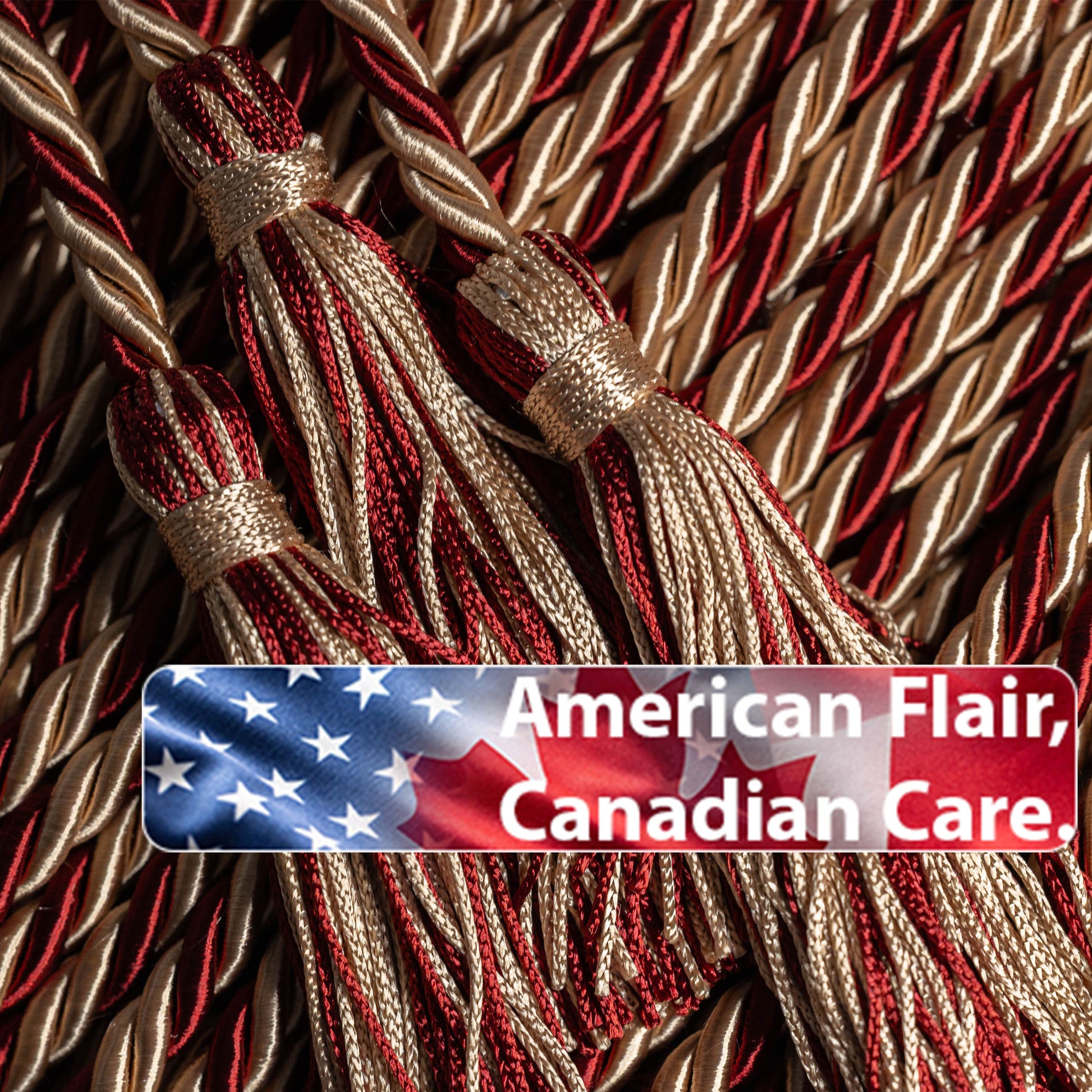 DRAB, DRAB, MAROON GRADUATION CORD, HONOR CORD