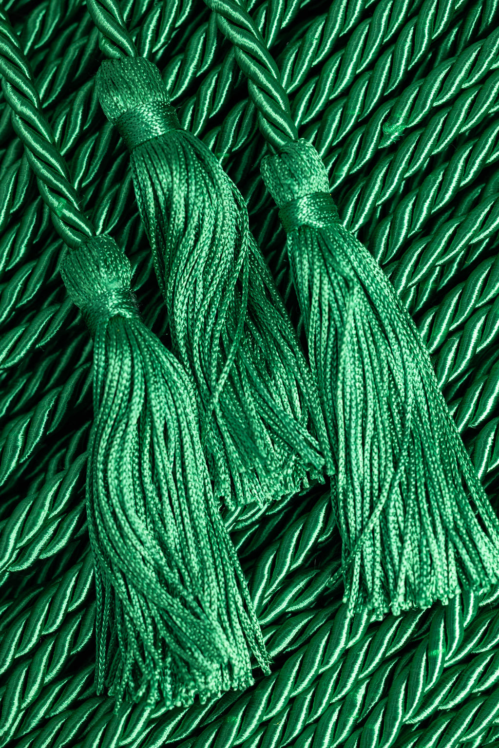 GREEN GRADUATION CORD, HONOR CORD SOLID