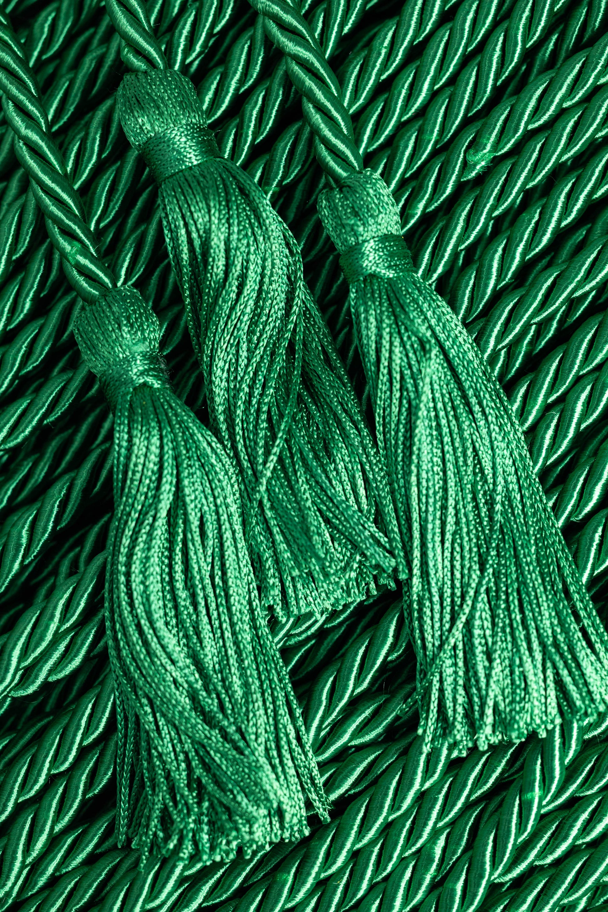 GREEN GRADUATION CORD, HONOR CORD SOLID