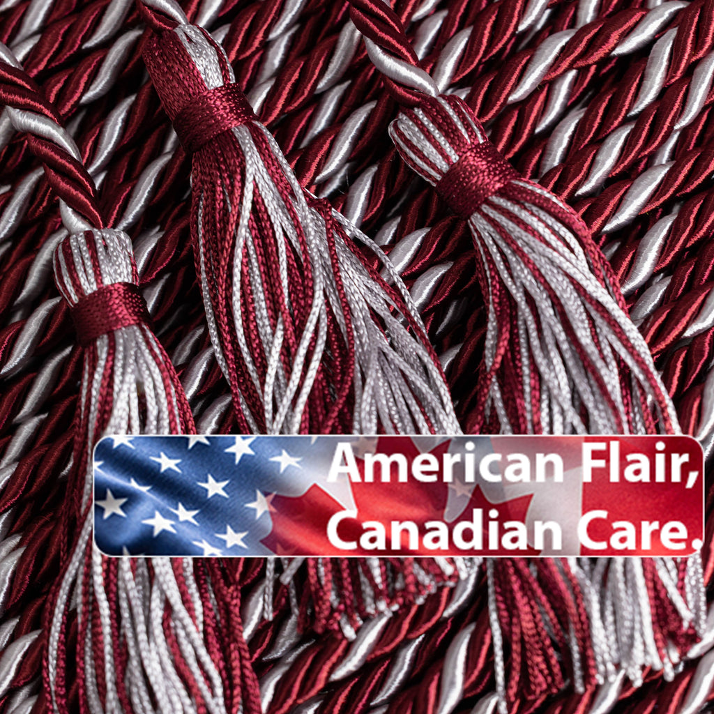 MAROON #4, MAROON, SILVER, GOLD GRADUATION CORD, HONOR CORD (Copy)