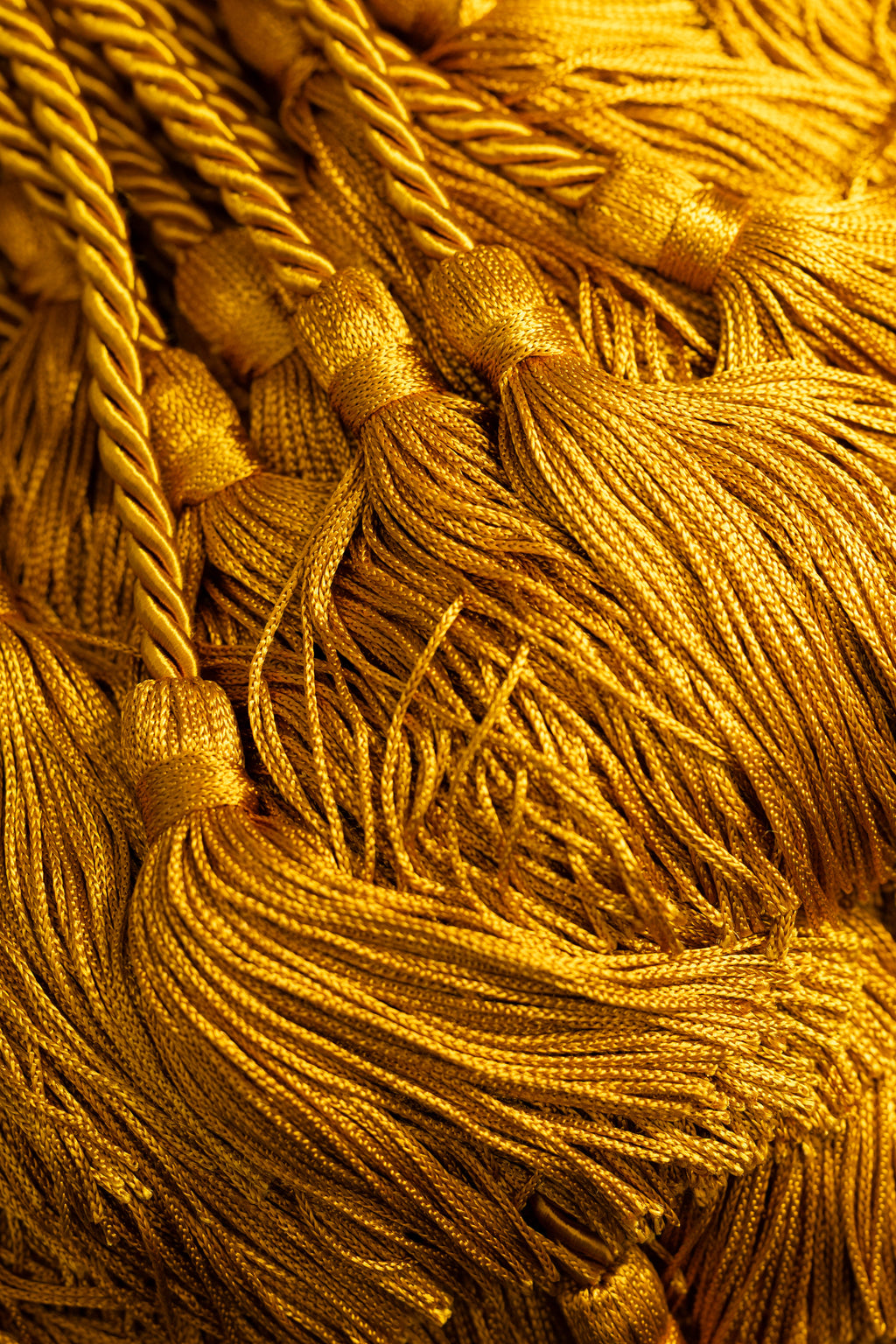 OLD GOLD GRADUATION CORD, HONOR CORD SOLID
