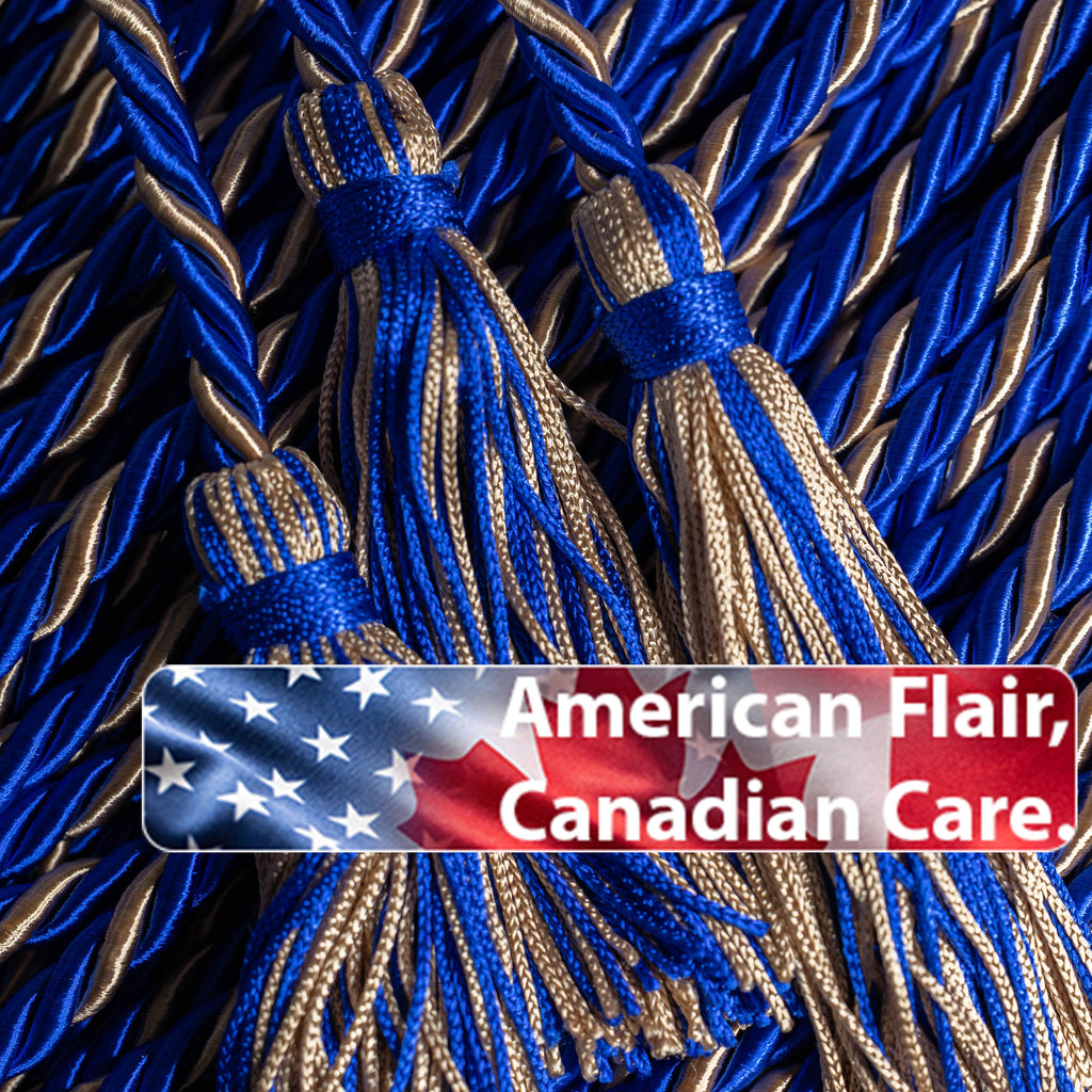ROYAL BLUE, ROYAL BLUE, DRAB GRADUATION CORD, HONOR CORD
