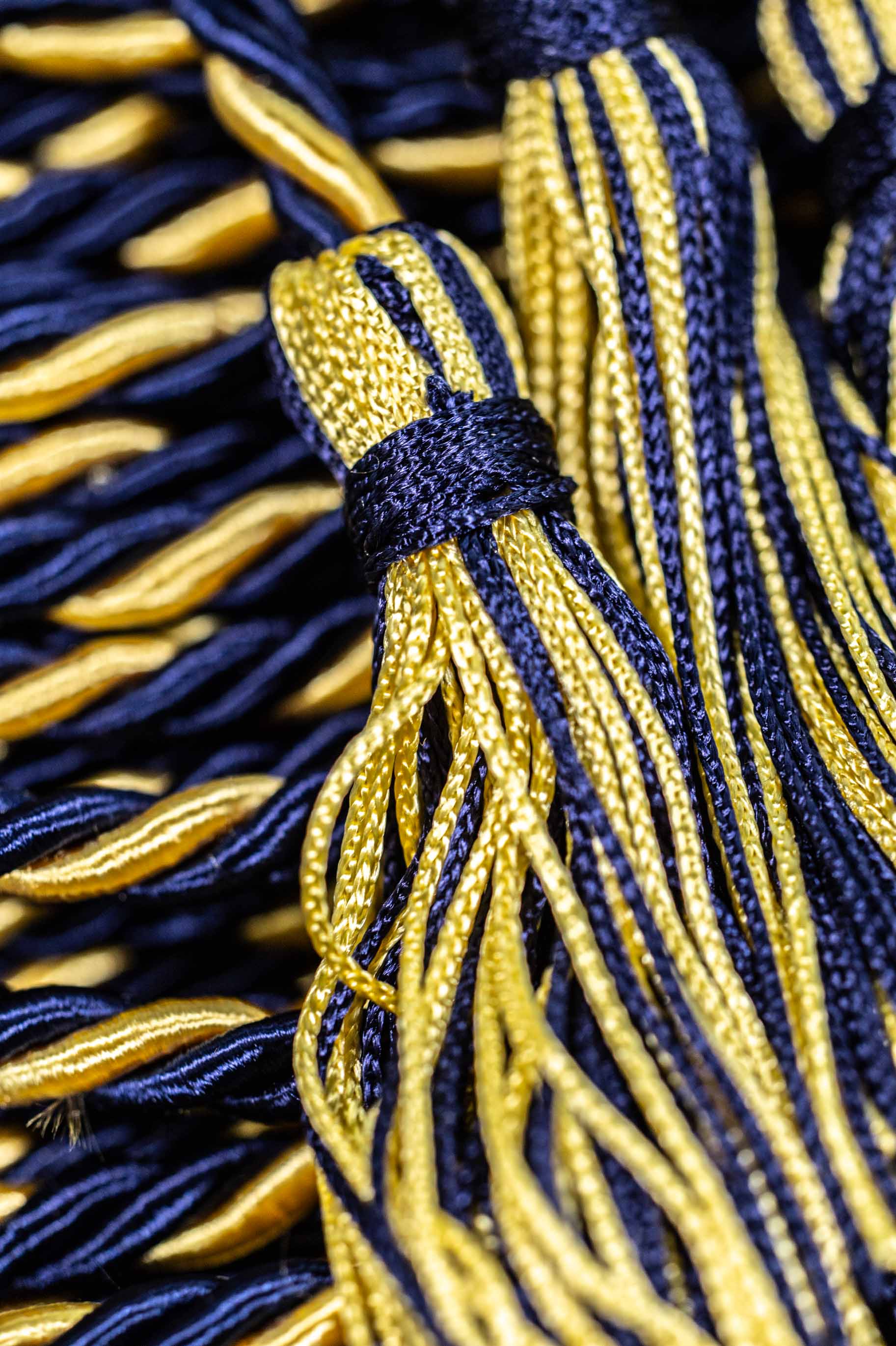 NAVY, NAVY, MAIZE Graduation Honor Cord