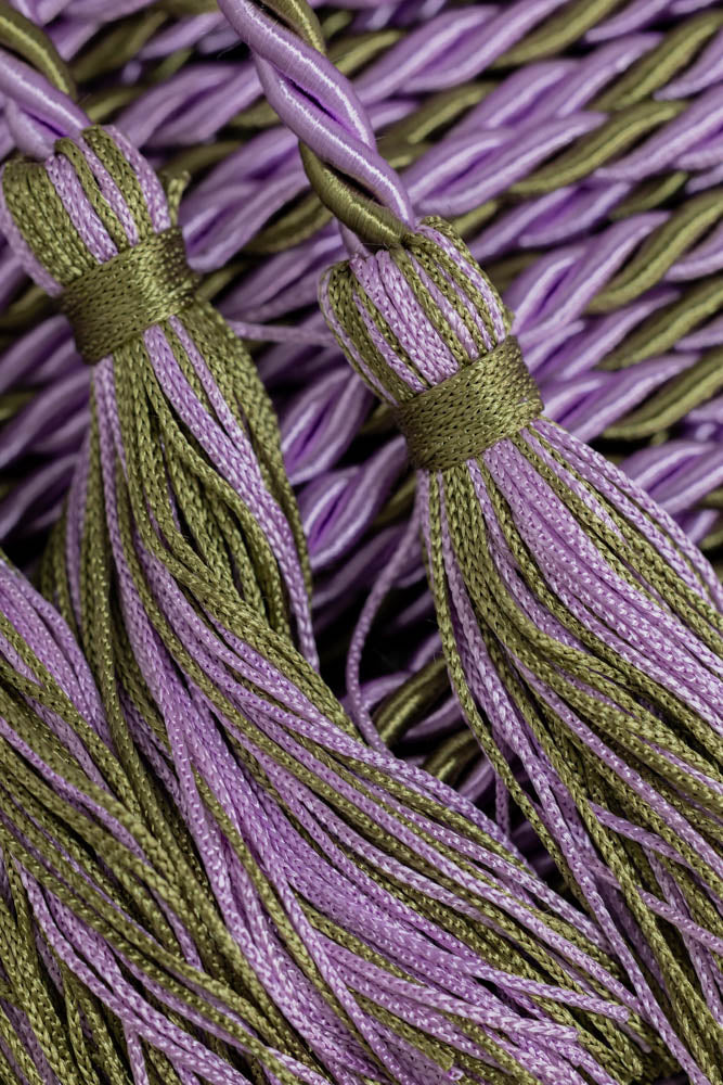 Lilac and Olive Graduation cord, Honor Cord