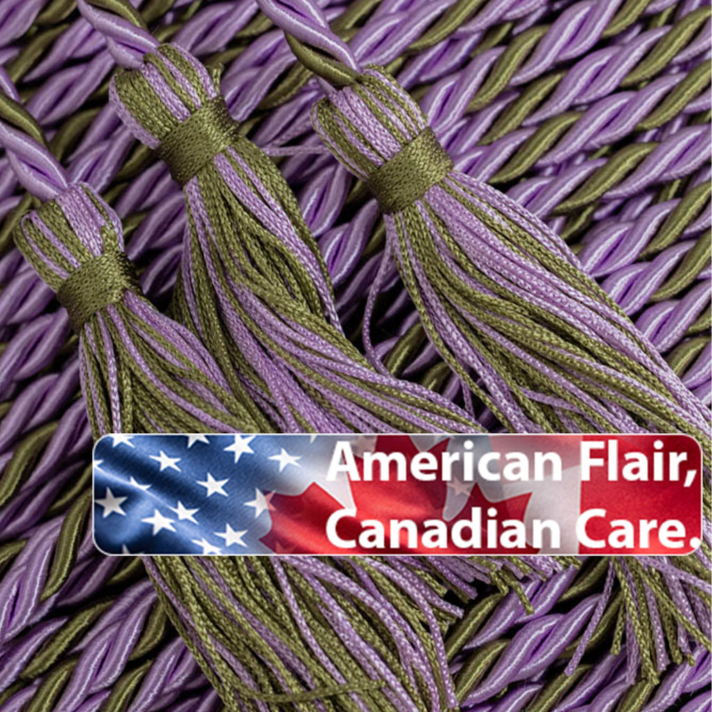 LILAC, LILAC, SAGE (OLIVE) GRADUATION CORD, HONOR CORD