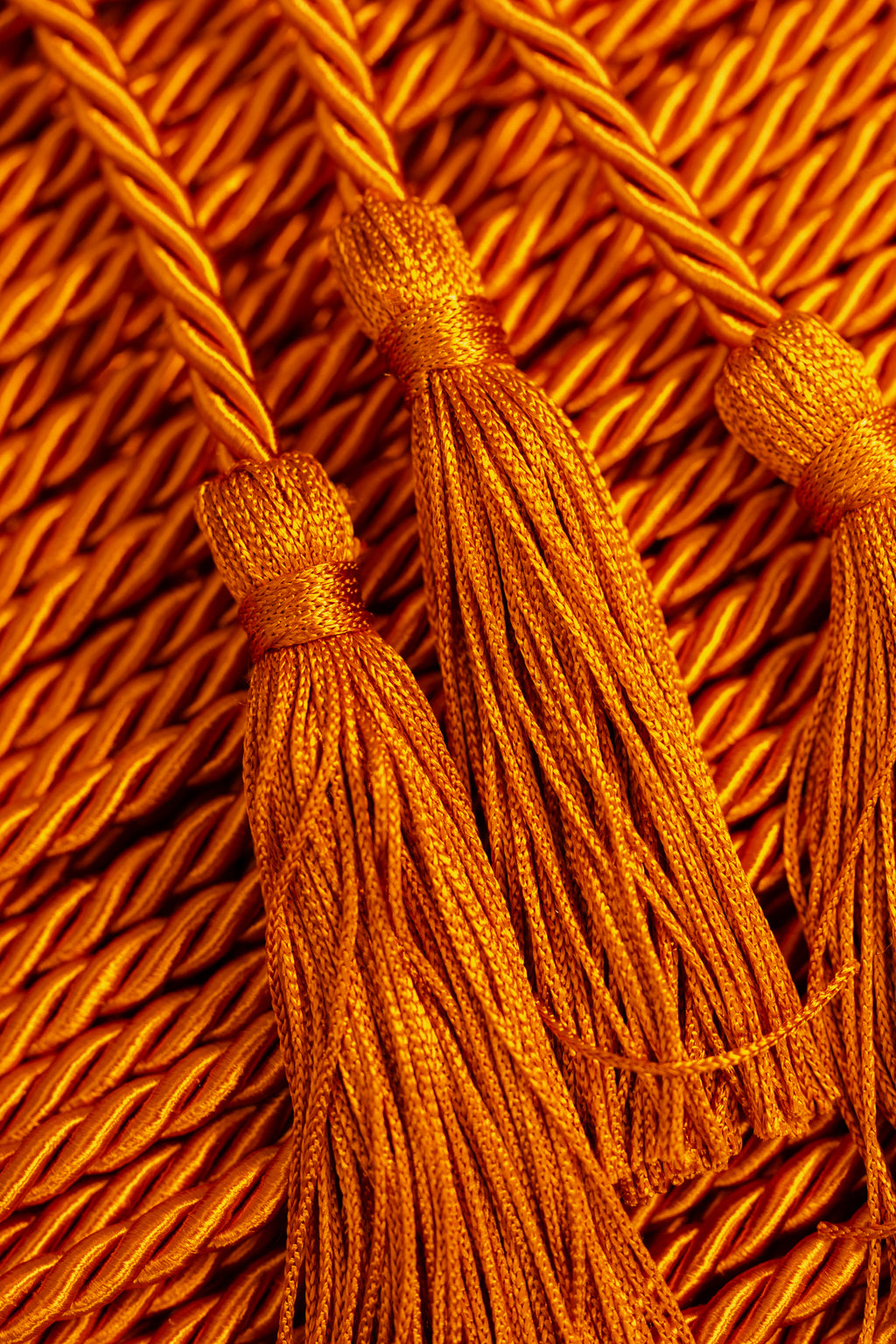 BURNT ORANGE GRADUATION CORD, HONOR CORD SOLID