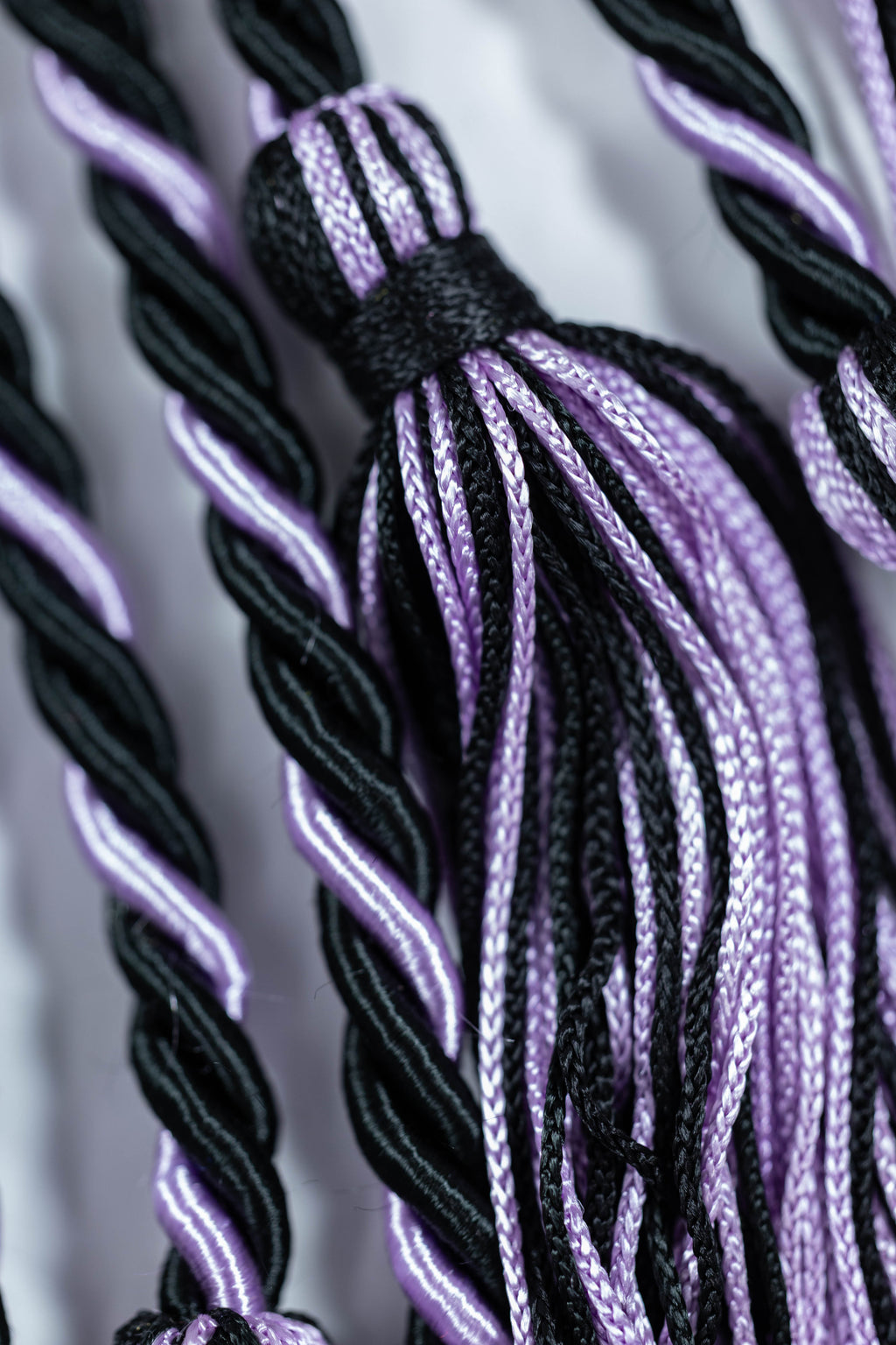 BLACK, BLACK, LILAC GRADUATION CORD, HONOR CORD
