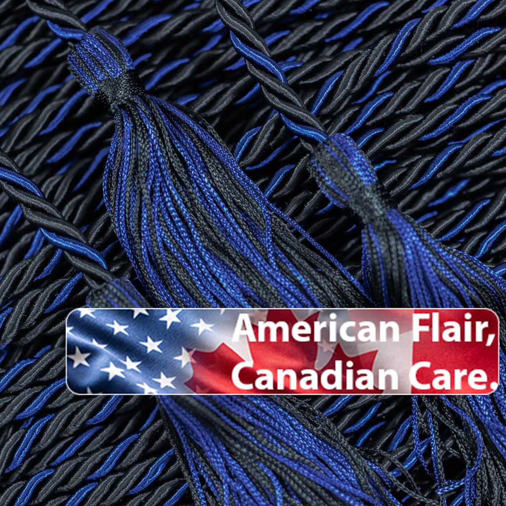 BLACK, BLACK, NAVY GRADUATION CORD, HONOR CORD