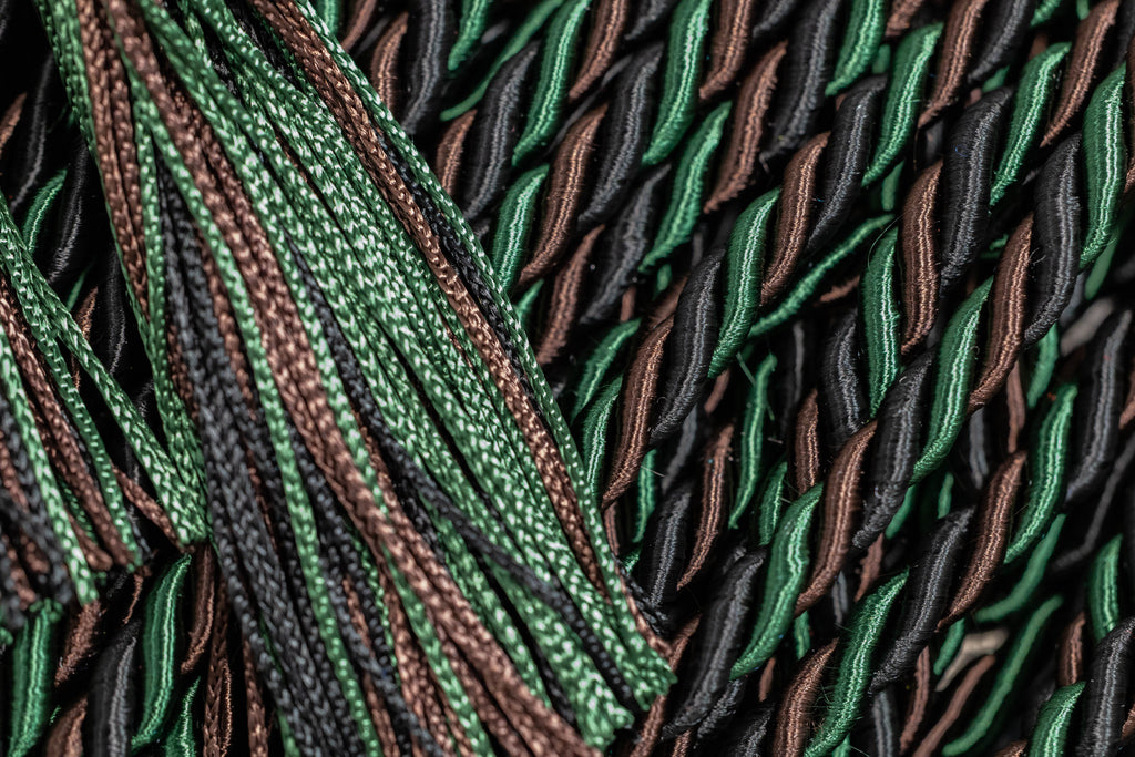 BLACK, BROWN, GREEN GRADUATION CORD, HONOR CORD | ARMY CAMO