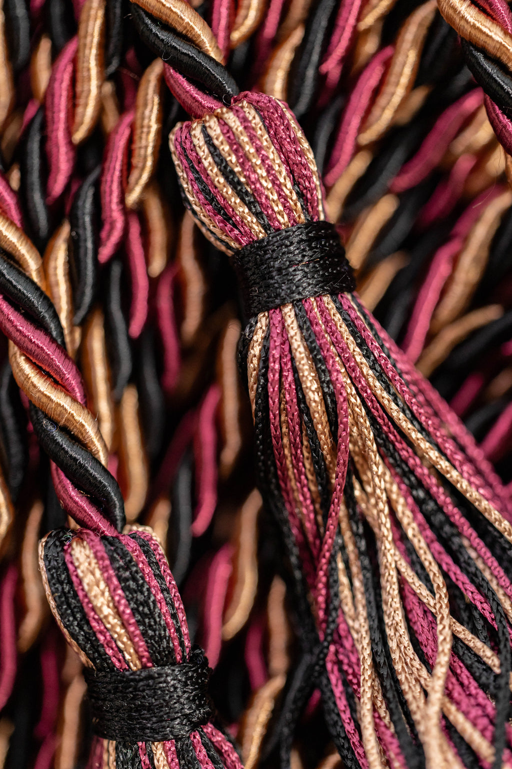 BLACK, BURGUNDY, DRAB GRADUATION CORD, HONOR CORD